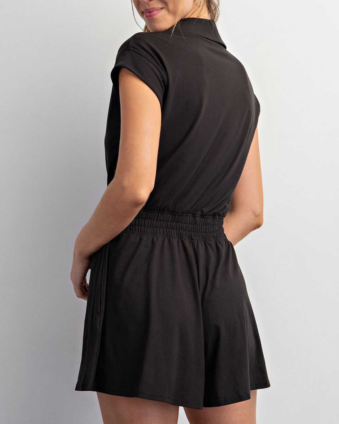 Butter Soft Collar Tennis Romper