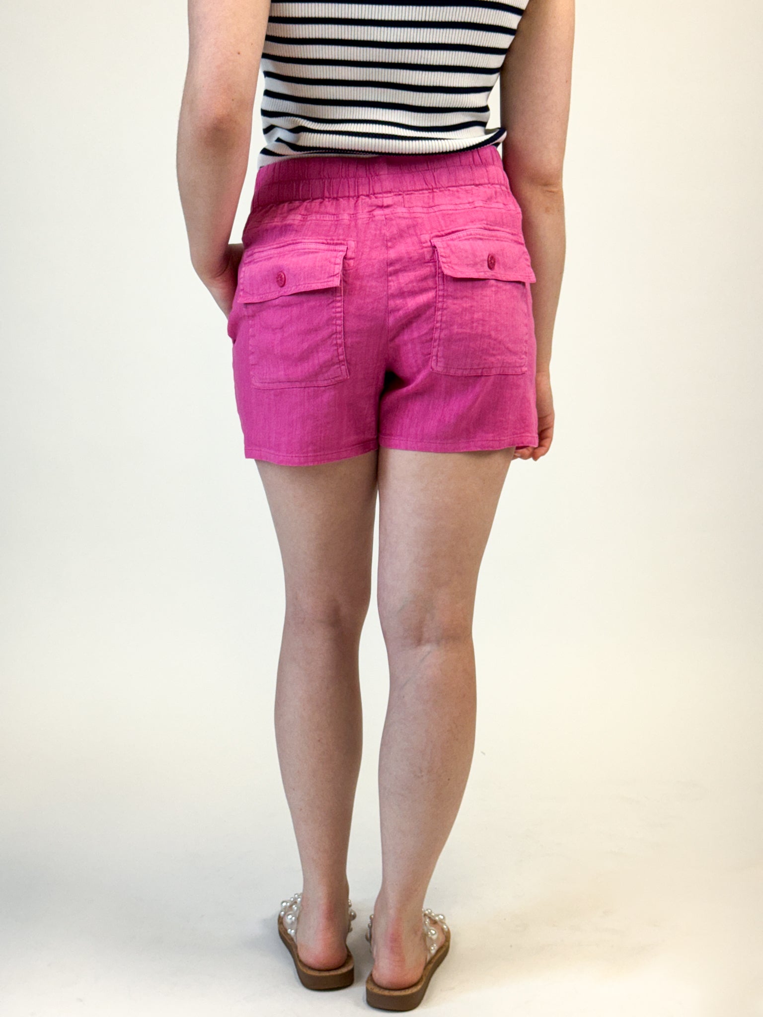 KUT Drawcord Linen Shorts