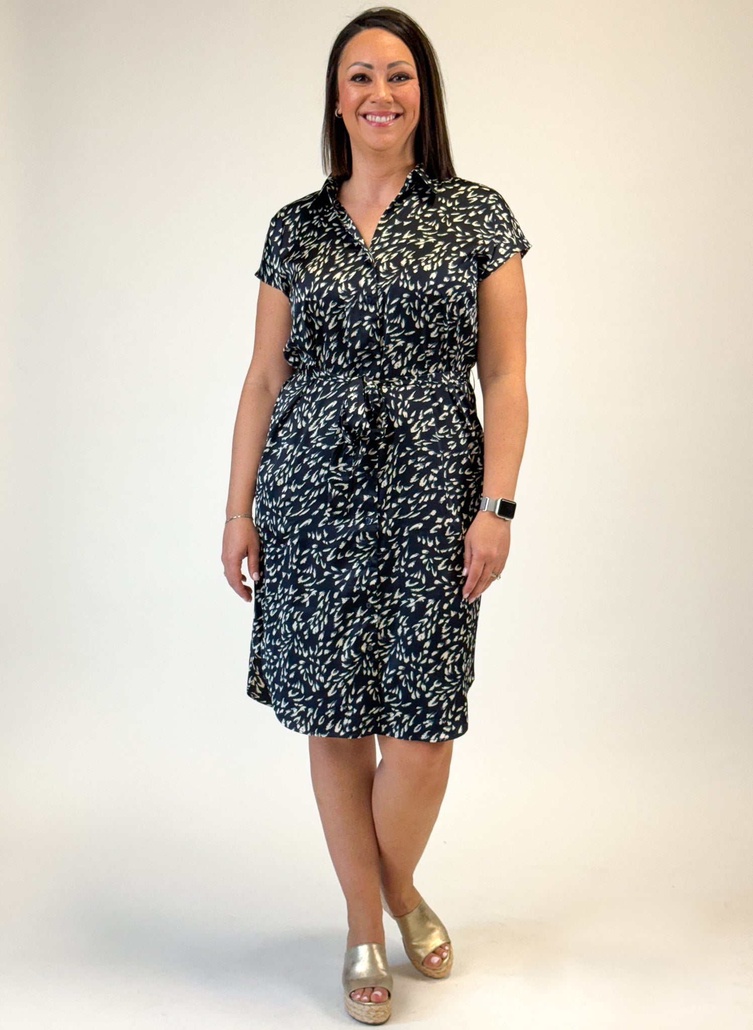 Liverpool Collared Button Front Dress