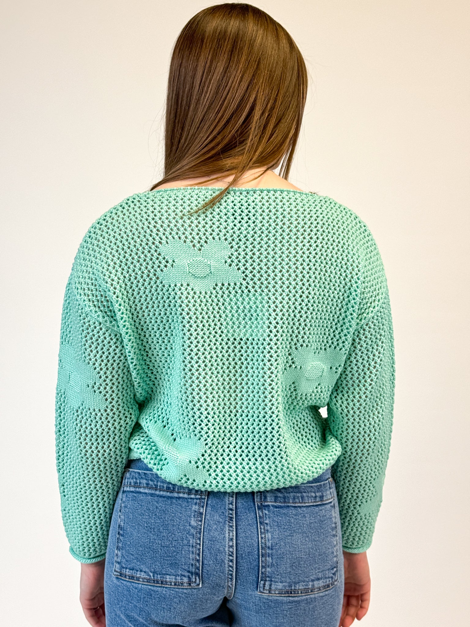 Molly Bracken Knitted Flower Sweater