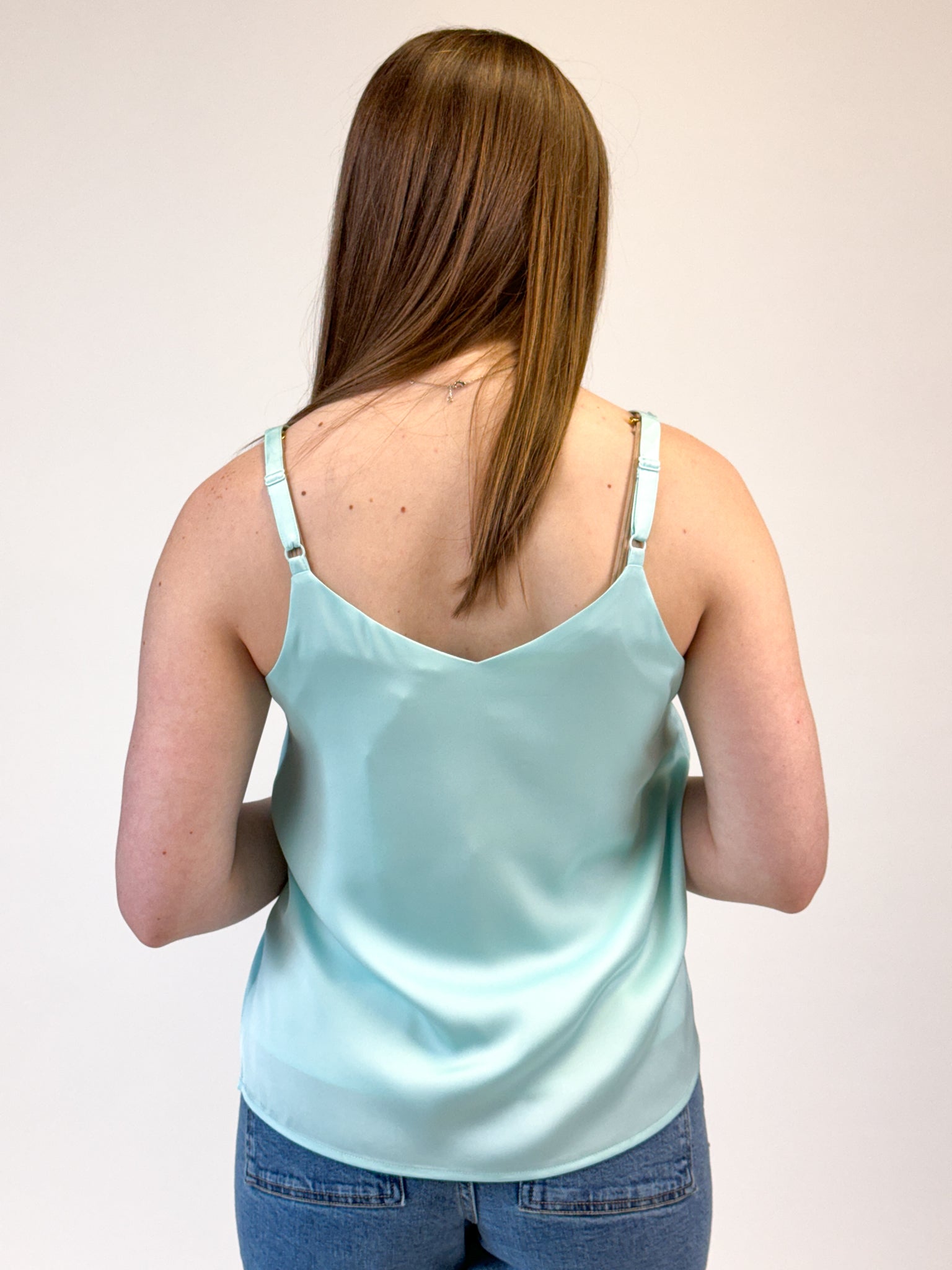 Double Strap Cami - Ice Blue