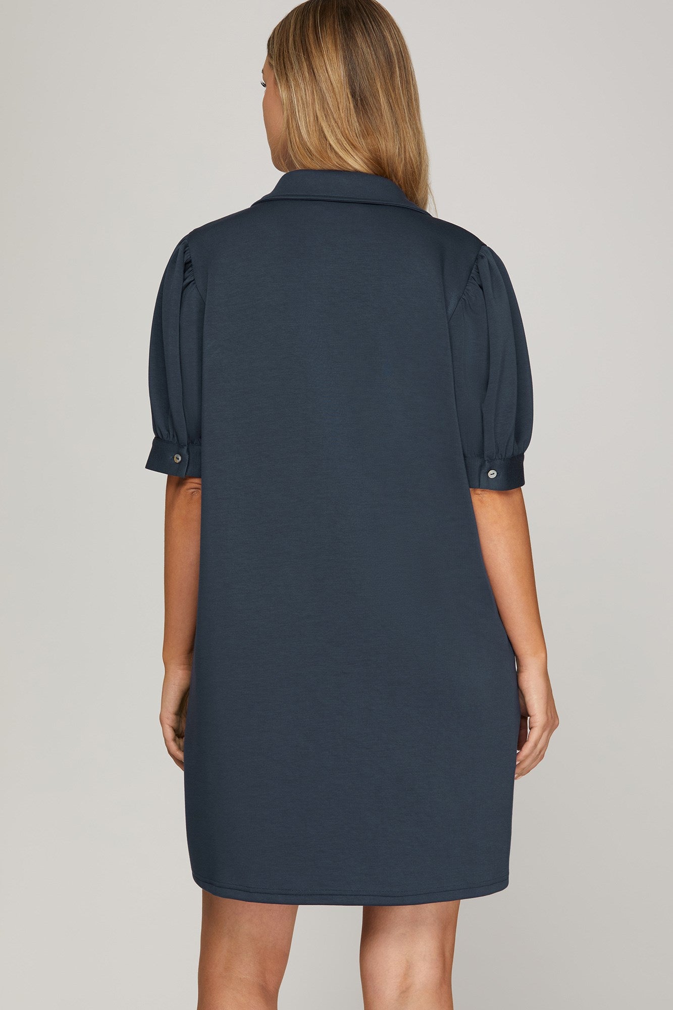 Short Sleeve Mini Dress with Pockets