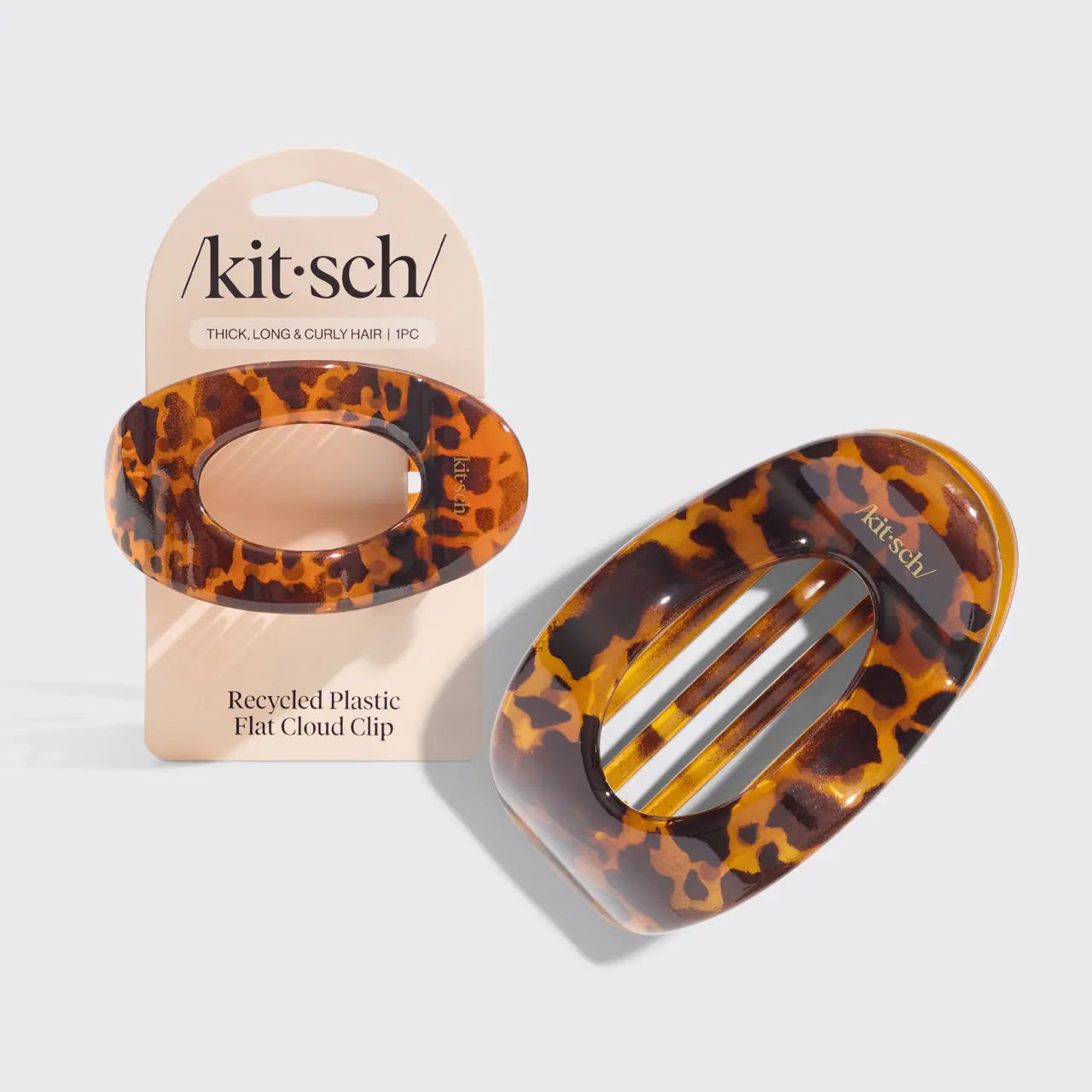 Kitsch Large Flat Cloud Clip - Tortoise
