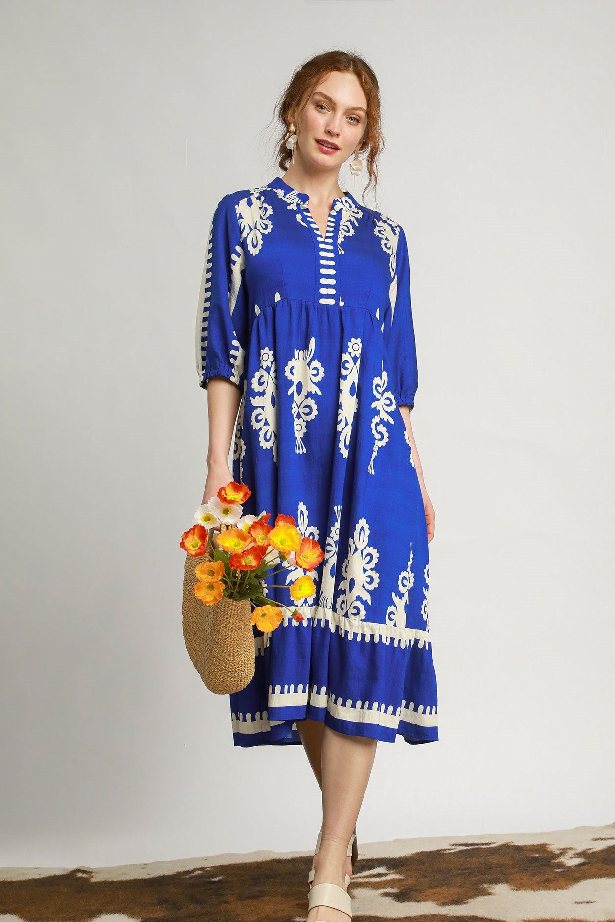 Desert Bloom Midi Dress