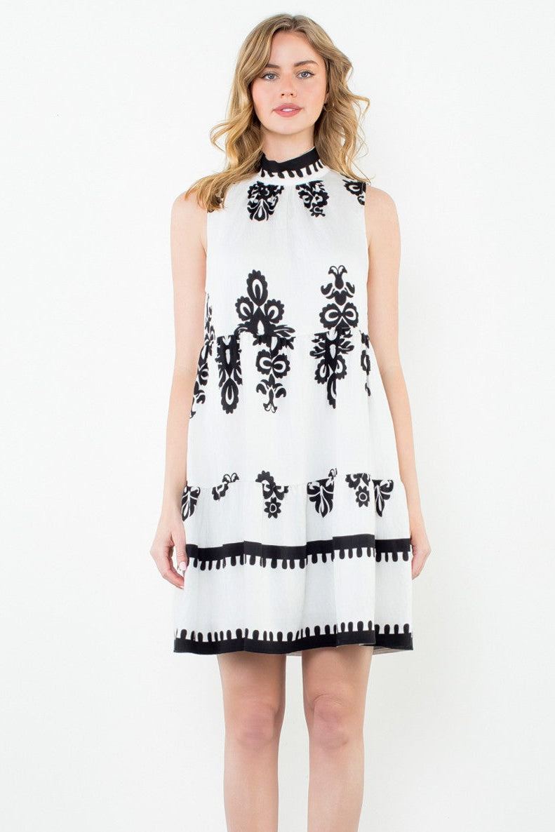 Sleeveless Tiered Midi Dress