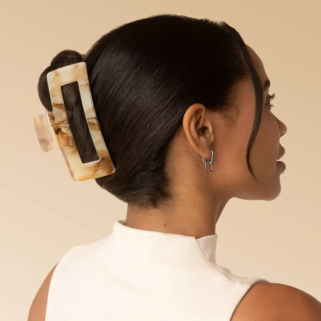 Kitsch Plastic Jumbo Open Shape Claw Clip