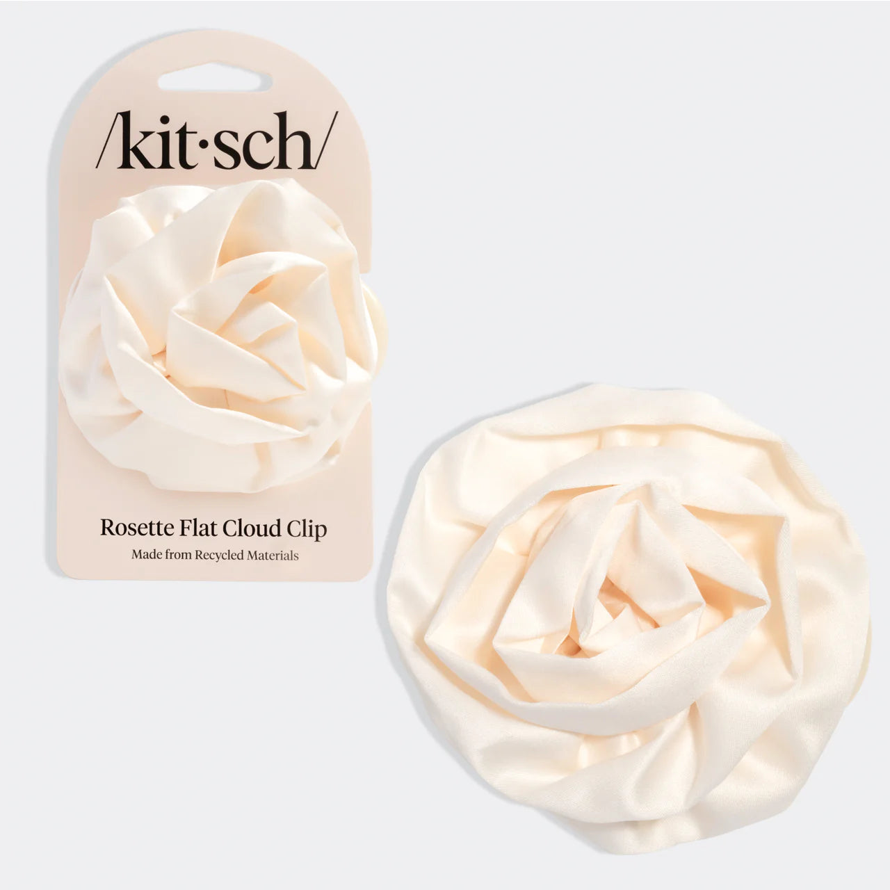 Satin Rosette Medium Cloud Clip