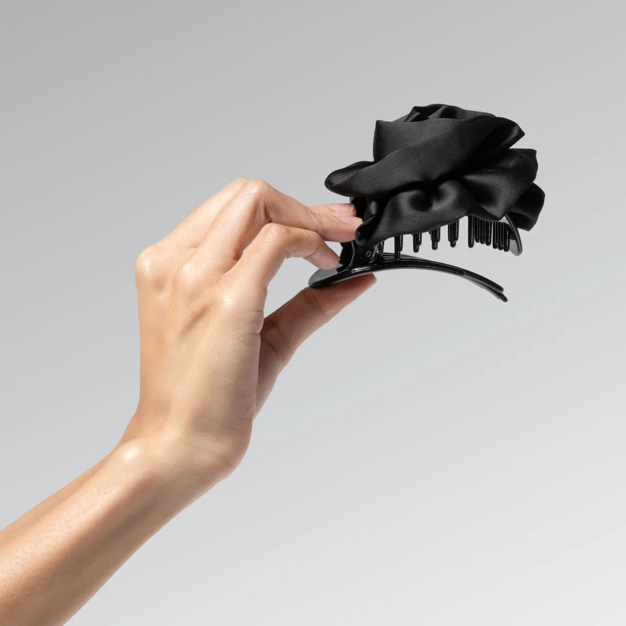 Satin Rosette Medium Cloud Clip