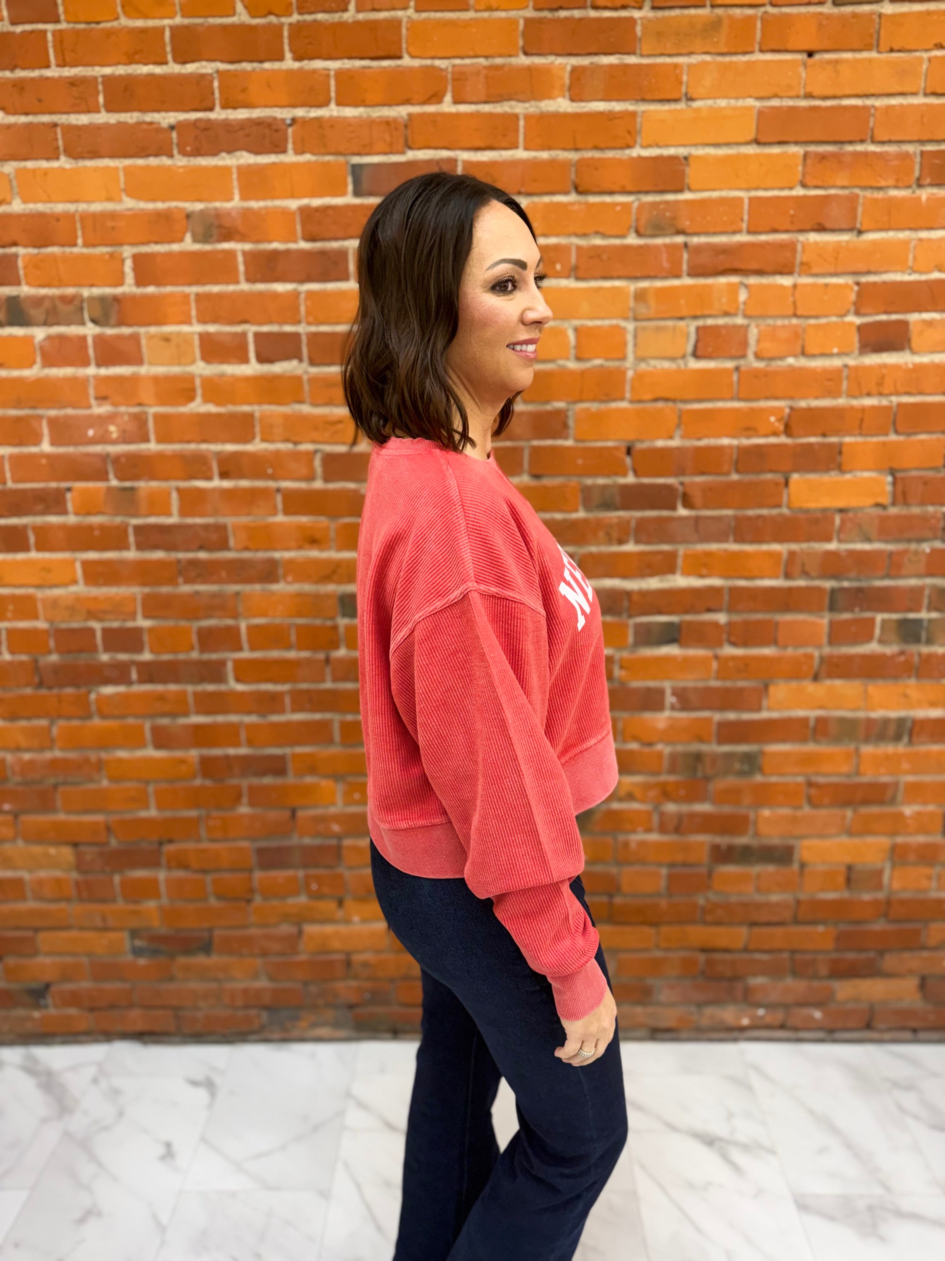 Nebraska Corded Boxy Pullover