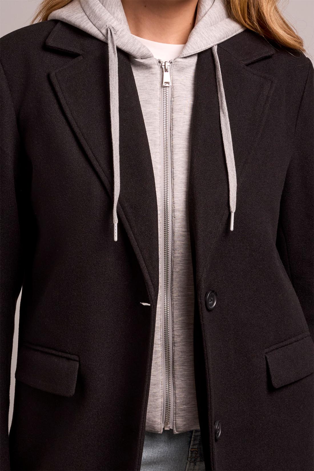 Tribal Car Coat w/ Fooler Hoodie