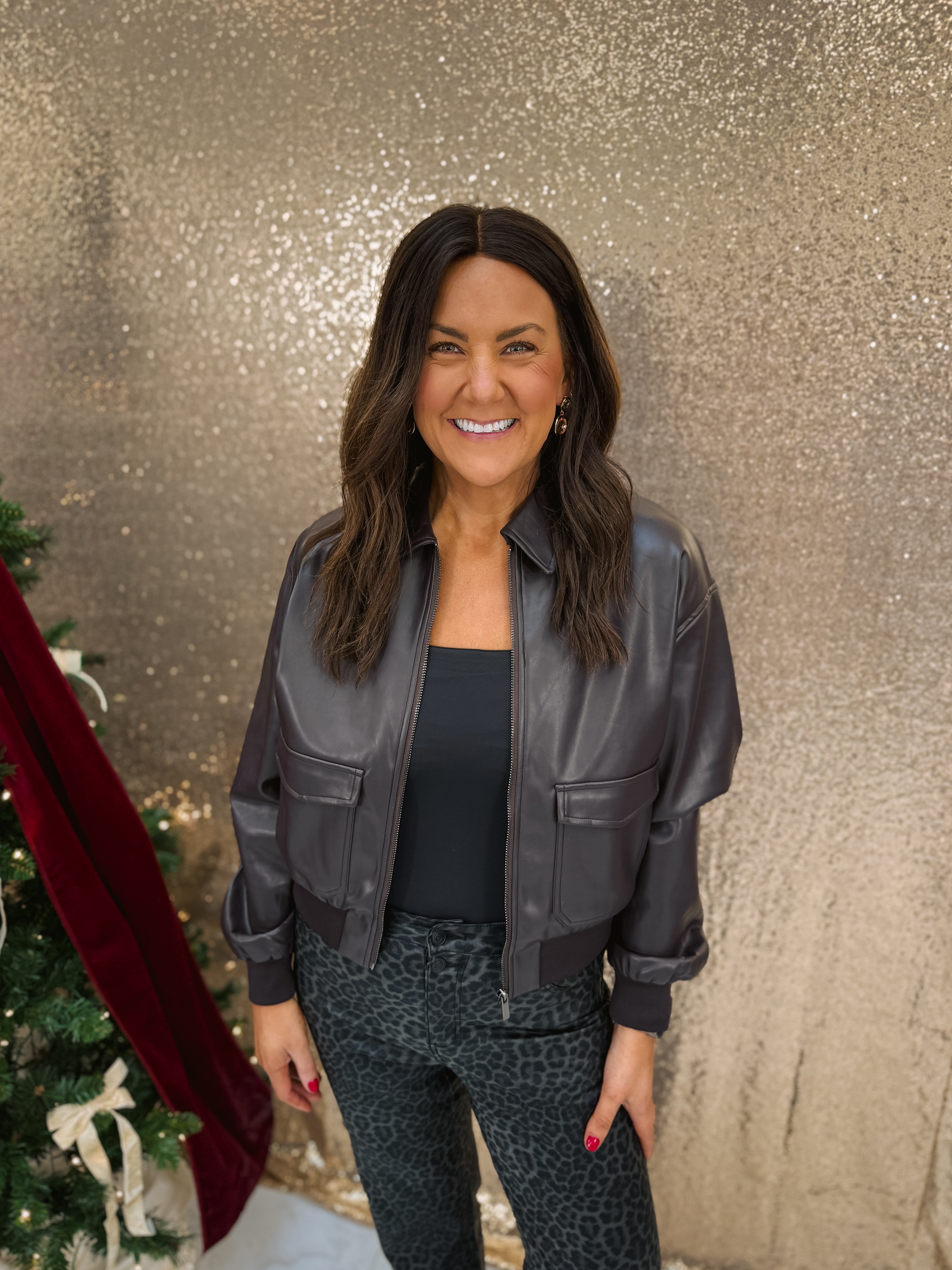 Molly Bracken Faux Leather Jacket