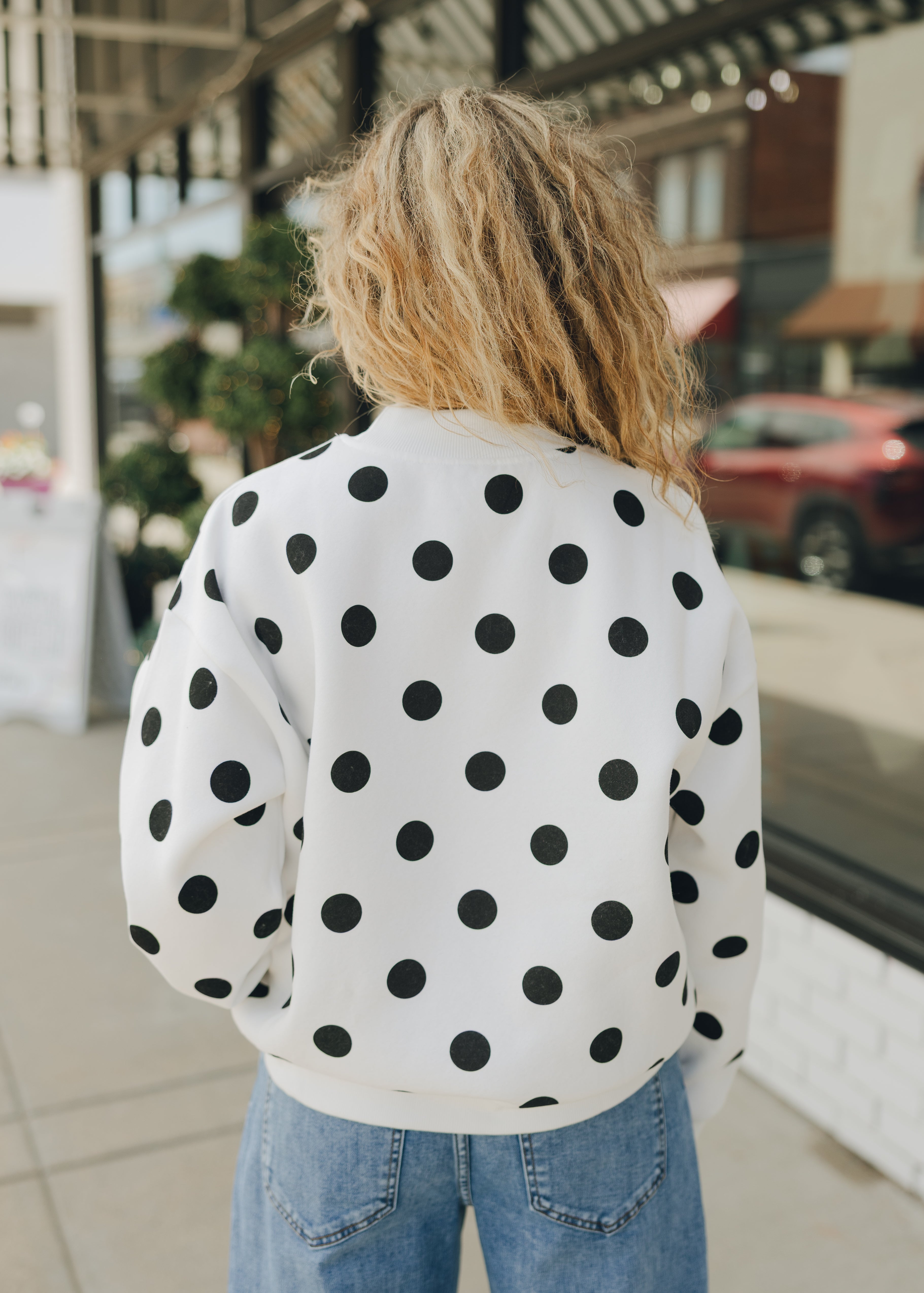 Nebraska Polka Dot Mockneck