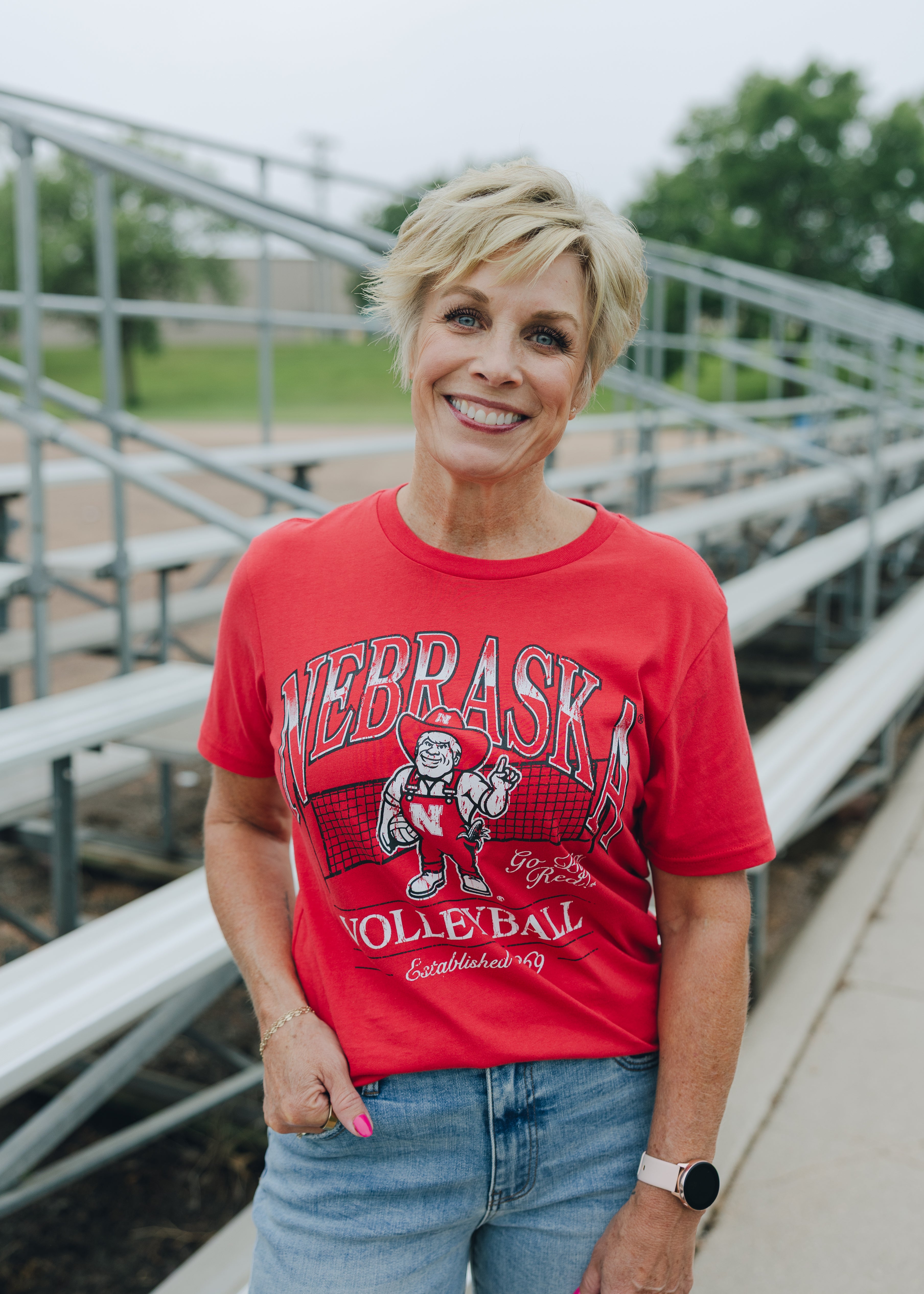 Nebraska Williams Volleyball Tee