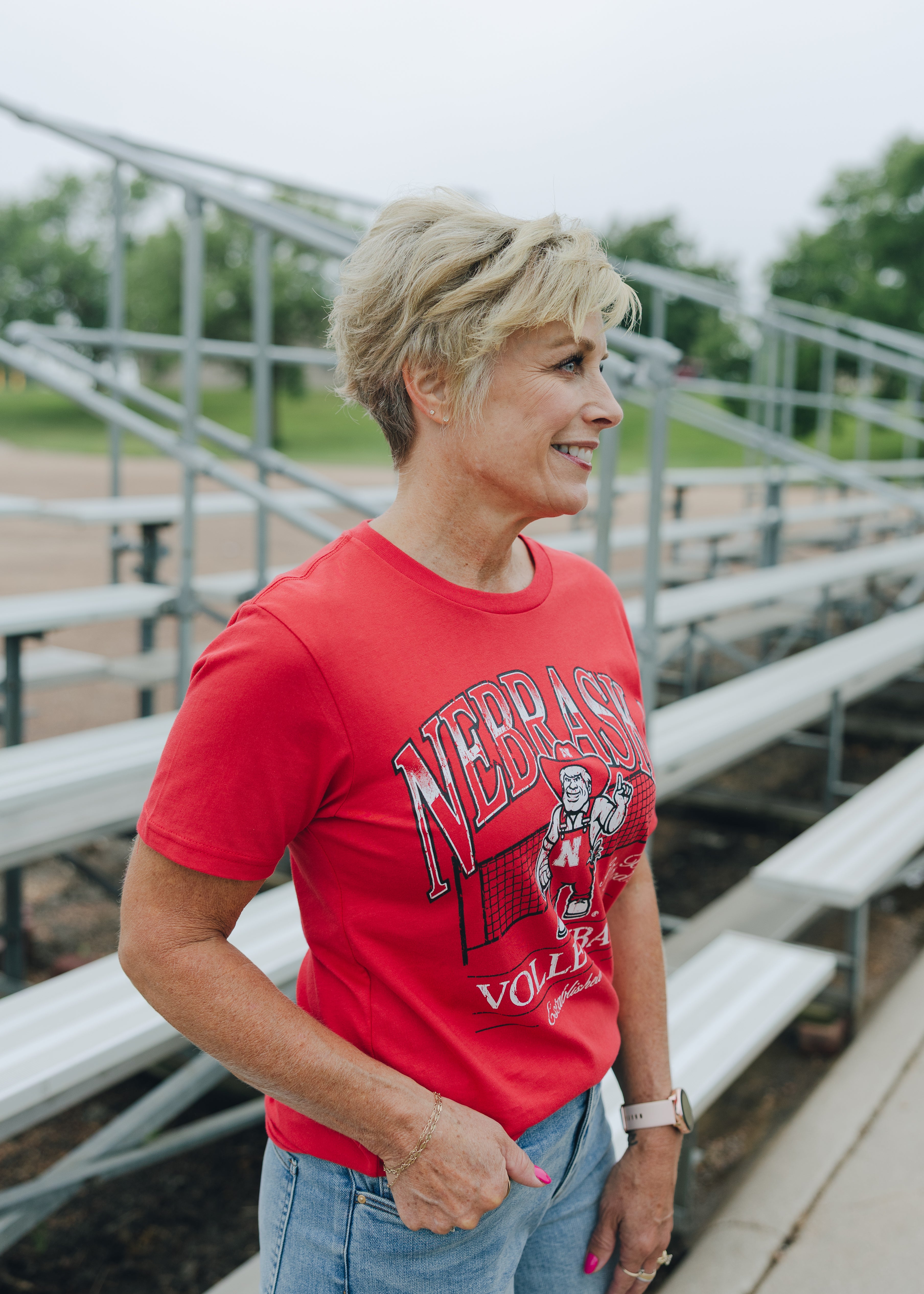 Nebraska Williams Volleyball Tee