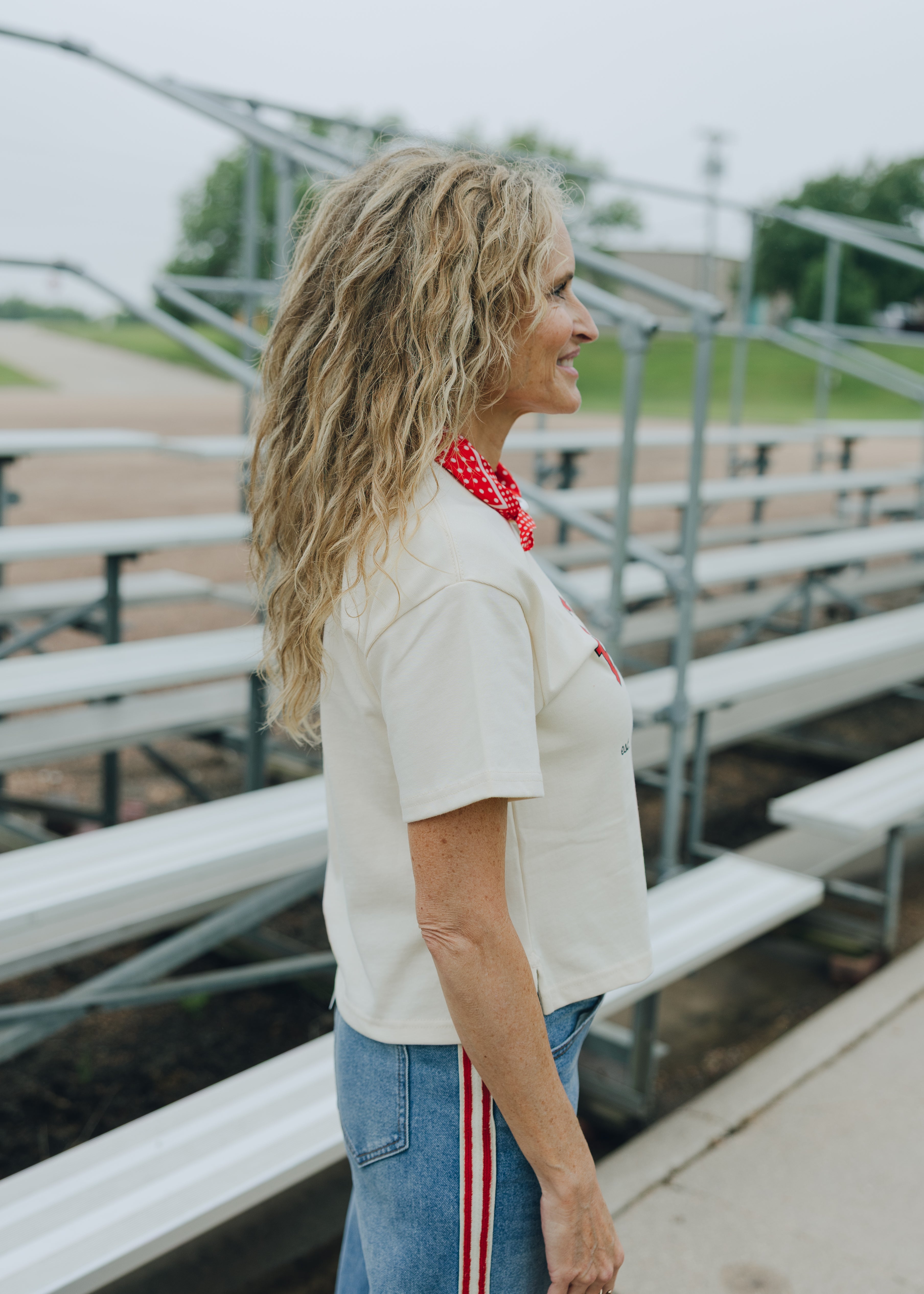 Nebraska Mascot Arch Crop Tee