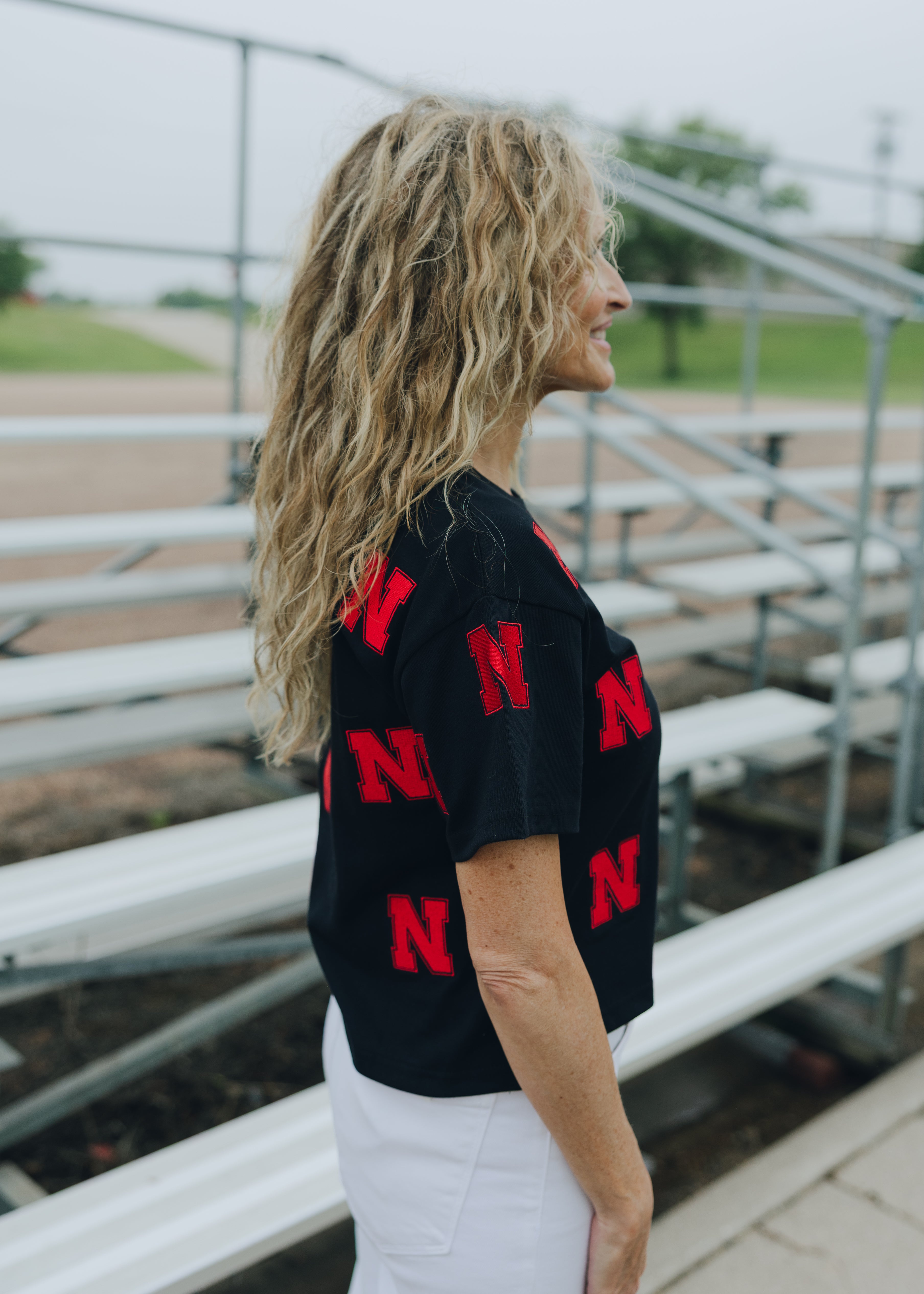 Nebraska Ritter Repeat Crop Tee