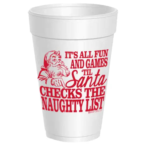 Christmas Styrofoam Cups