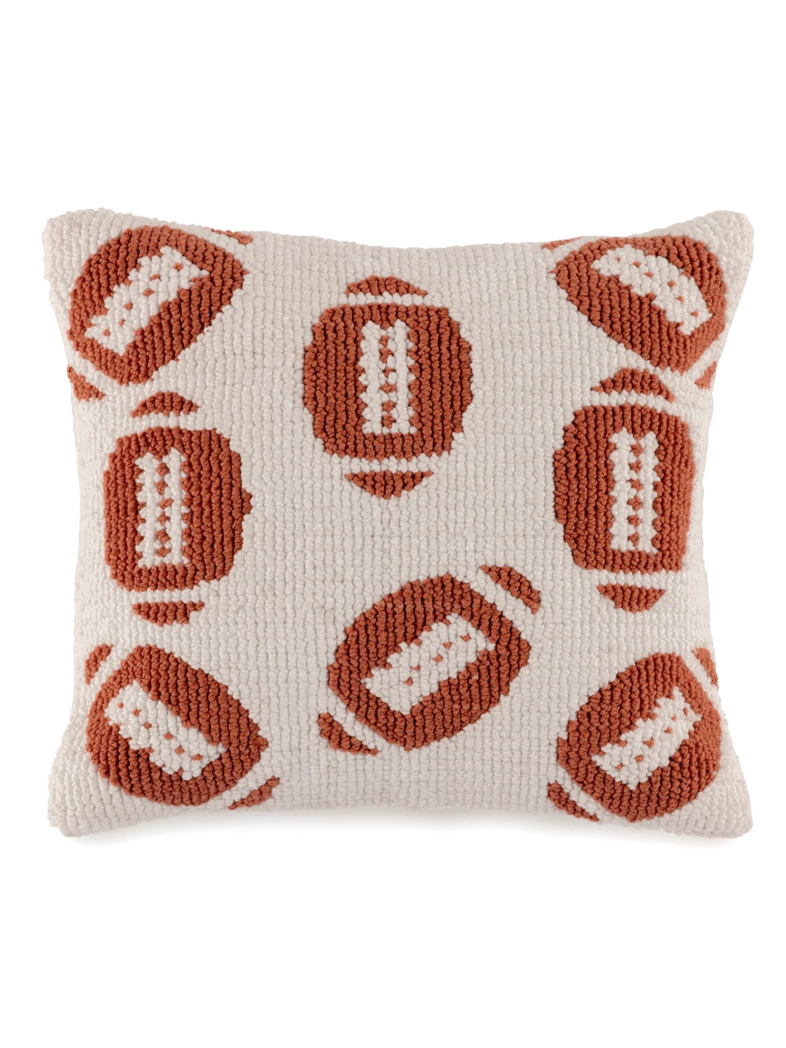 Football Patterned Pillow