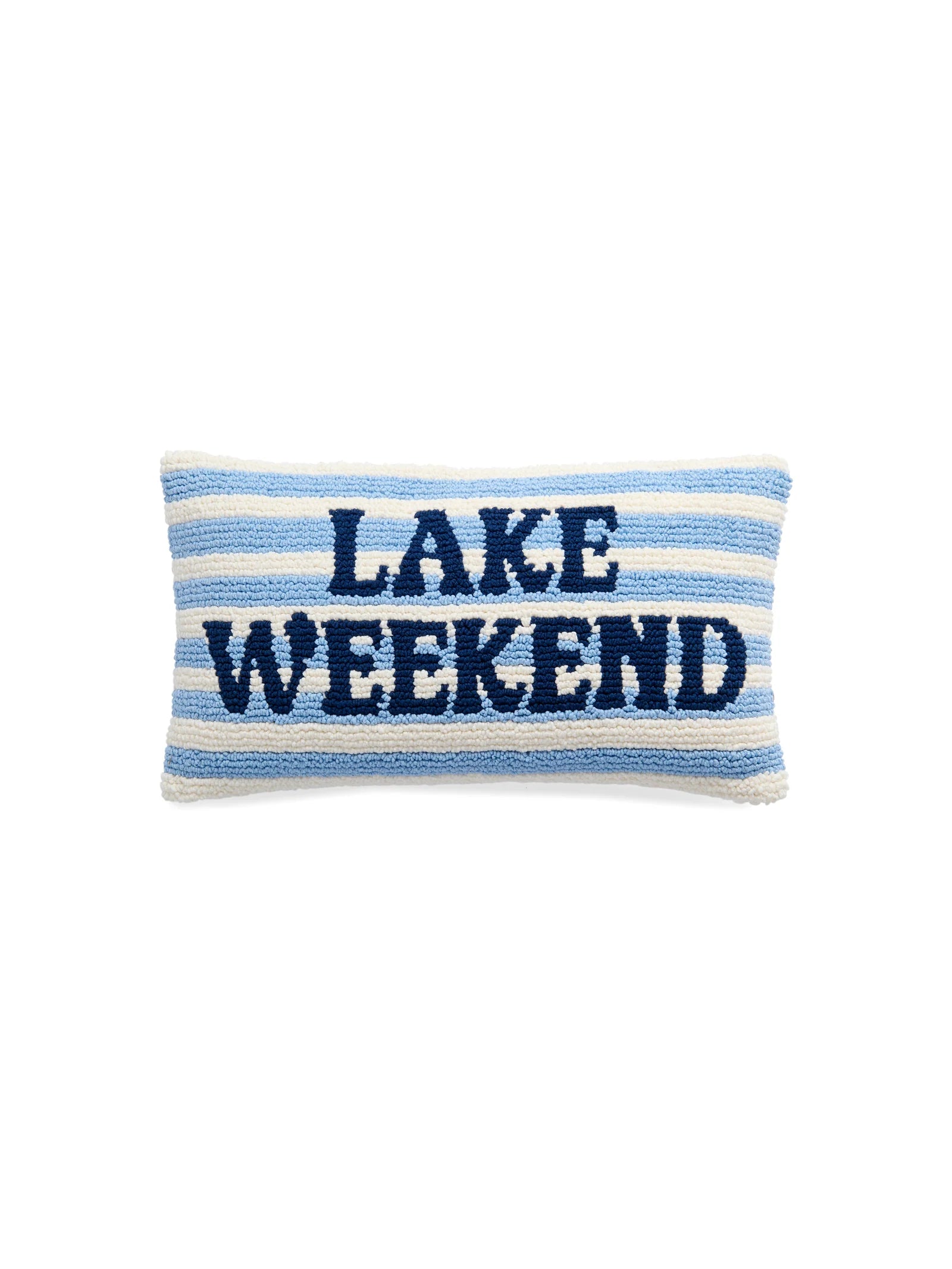 Lake Weekend Striped Pillow