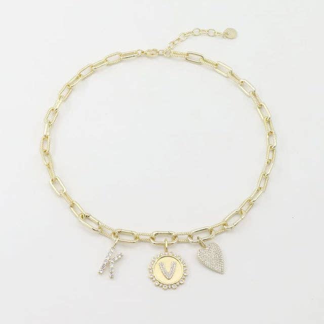 The Sis Kiss Editor Charm Necklace