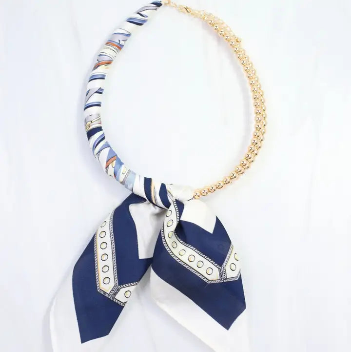 Laya Beaded Scarf Collar Necklace