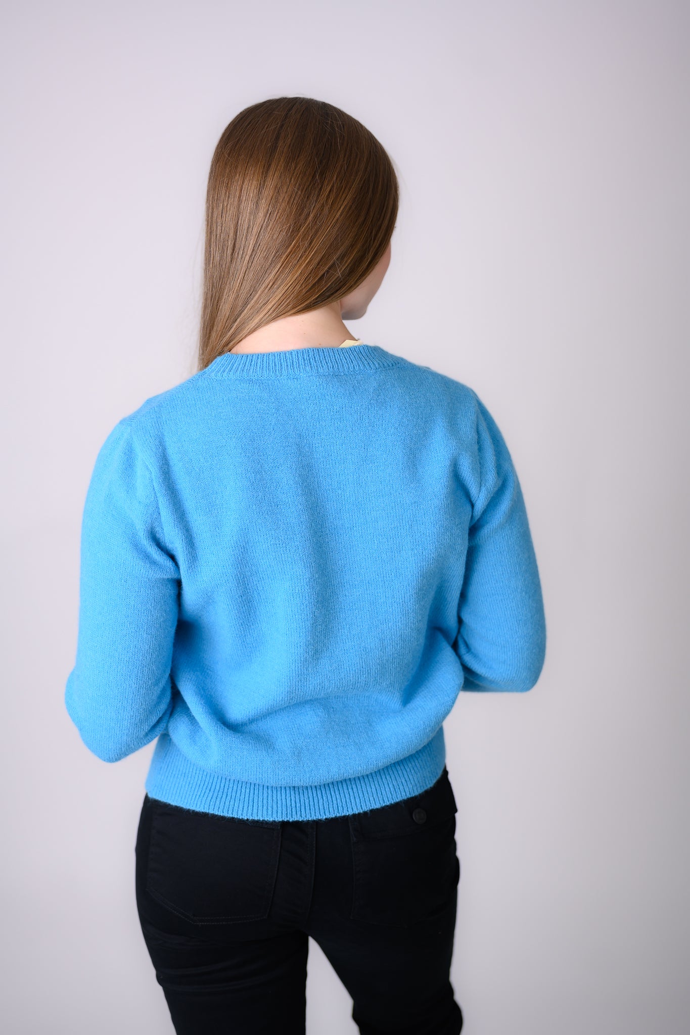 Long Sleeve Sweater - Turquoise