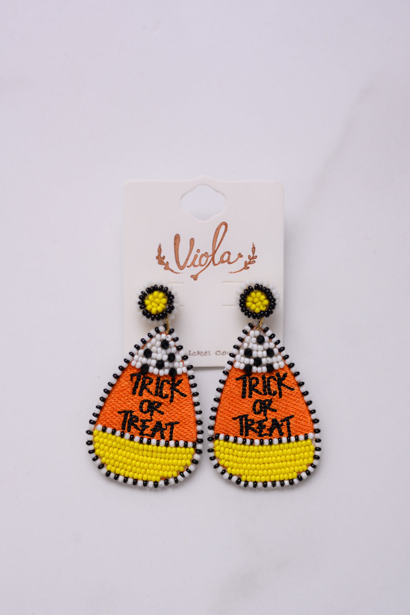 Beaded Trick or Treat Candy Corn