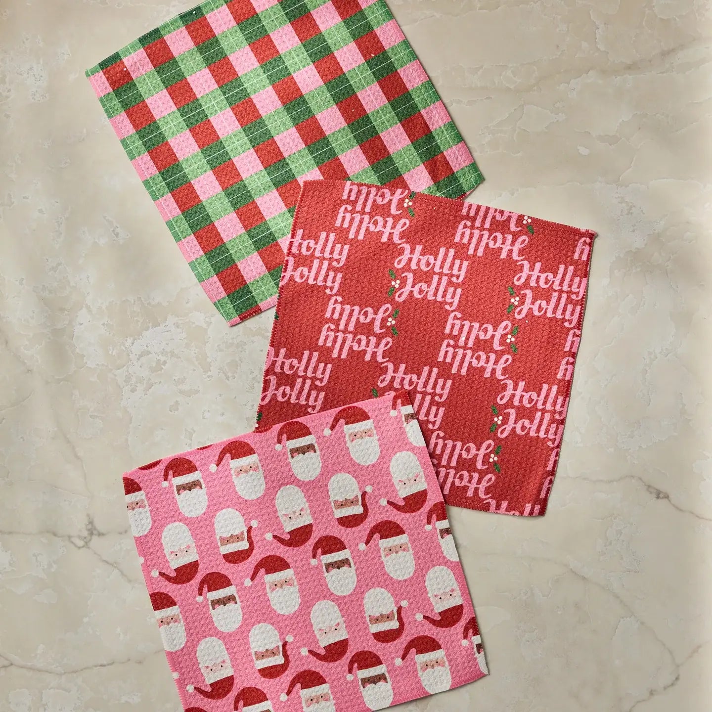 Geometry Christmas Dishcloth