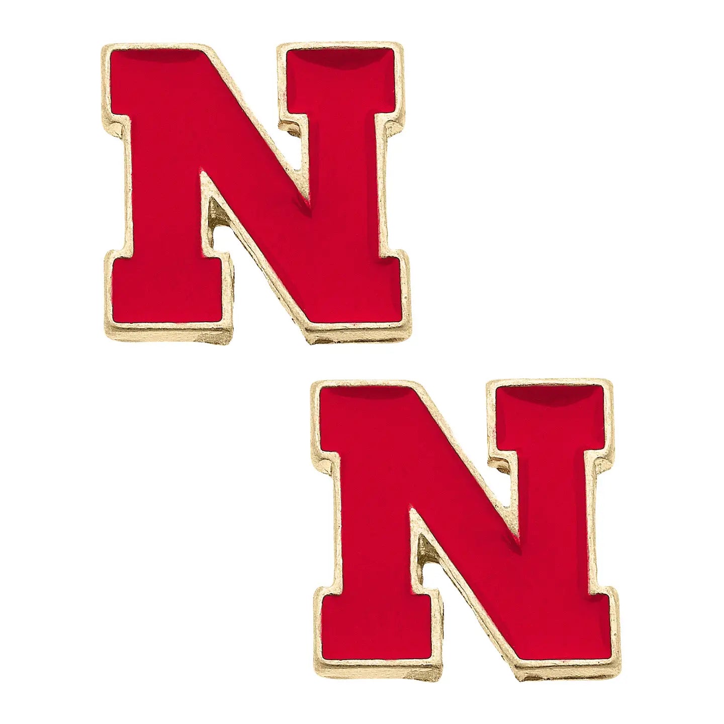 Nebraska Huskers Logo Stud Earrings