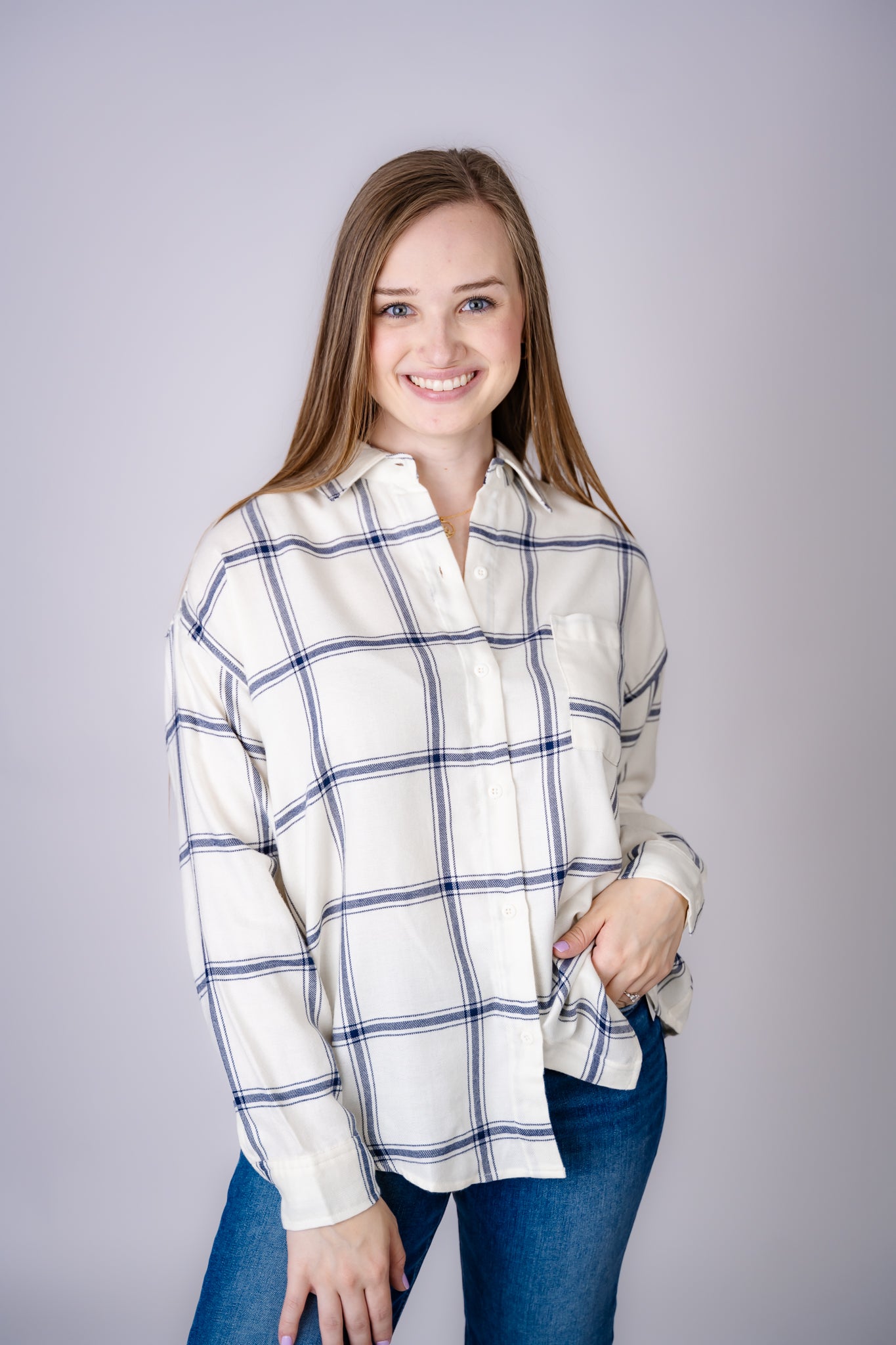 Z Supply River Plaid Button Up