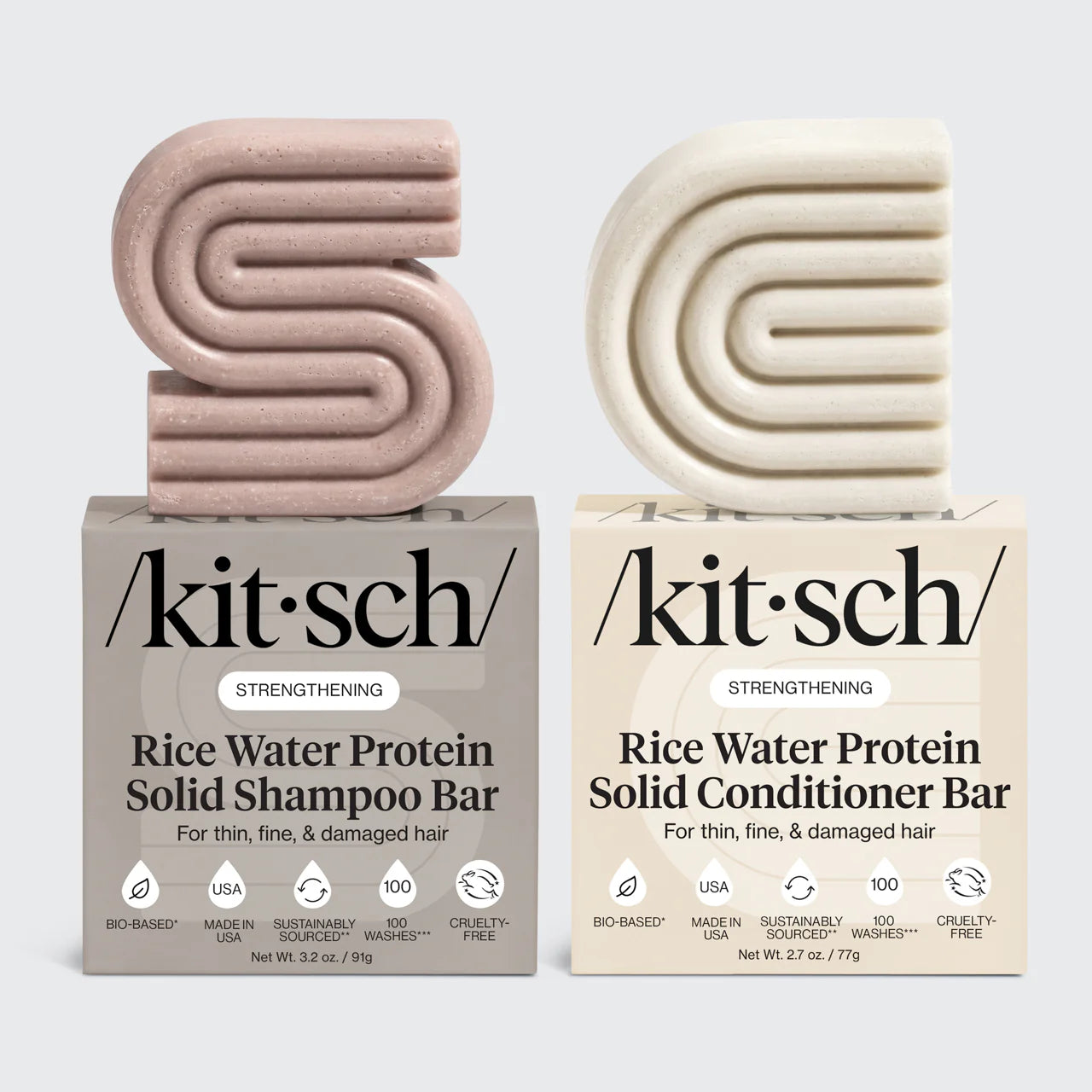 Rice Water Shampoo & Conditioner Bar Combo