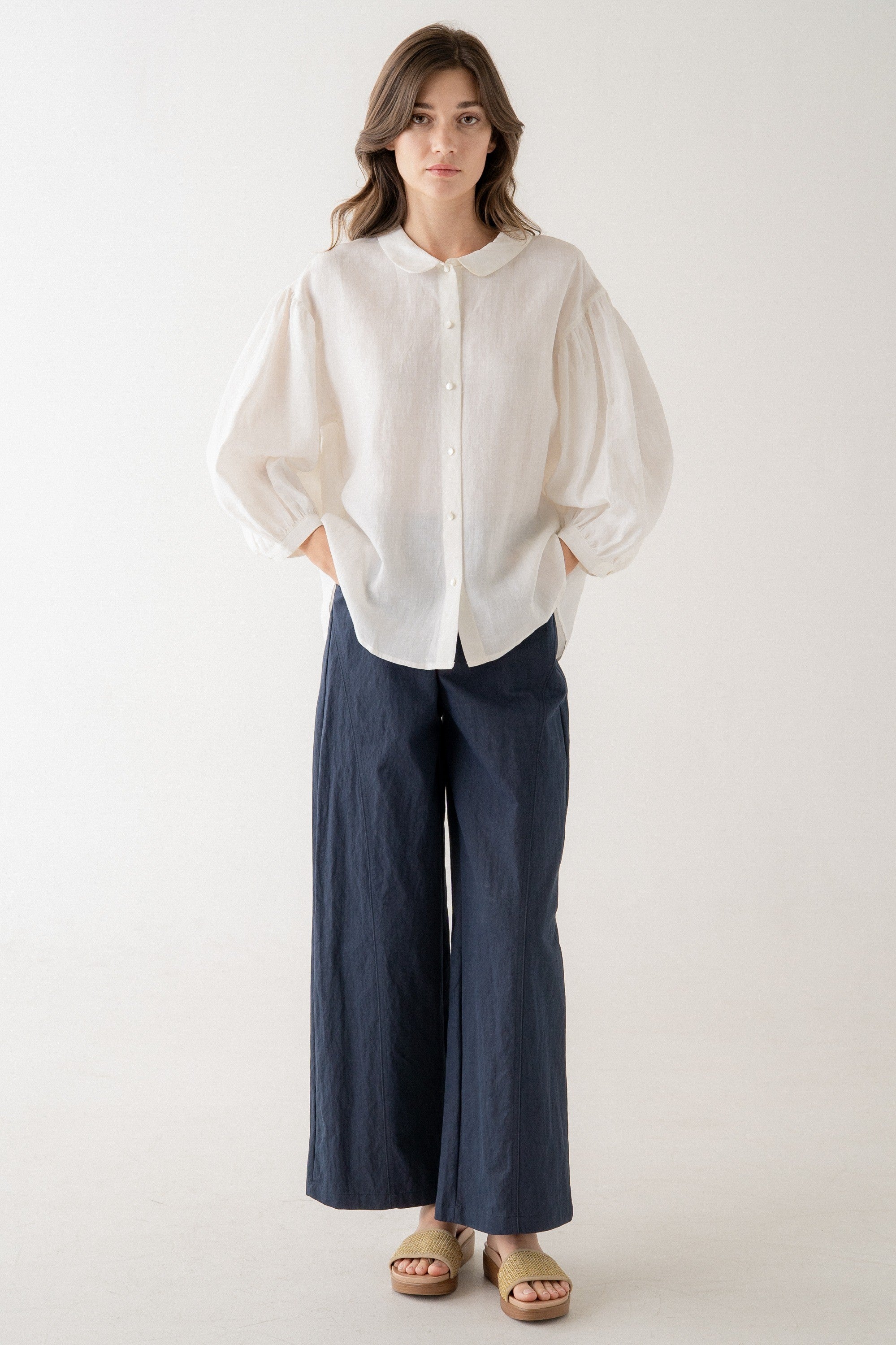 Tailored Straight Leg Pants
