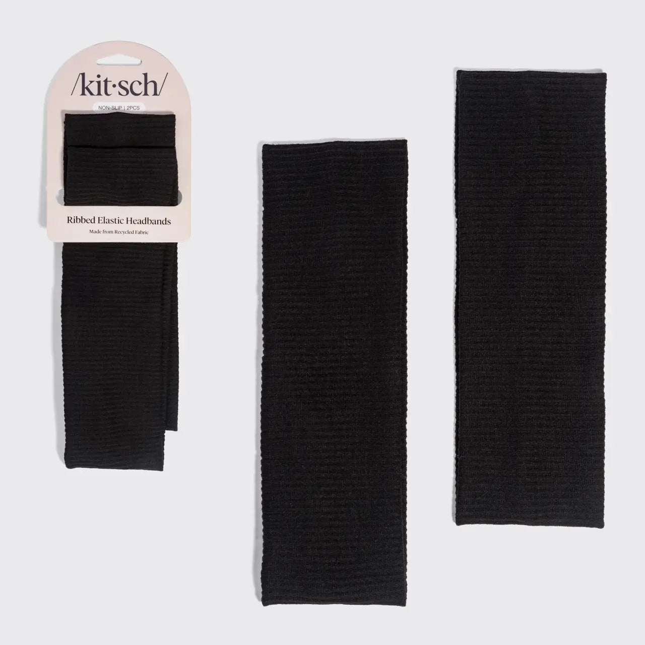 Kitsch Ribbed Elastic Headband 2pc