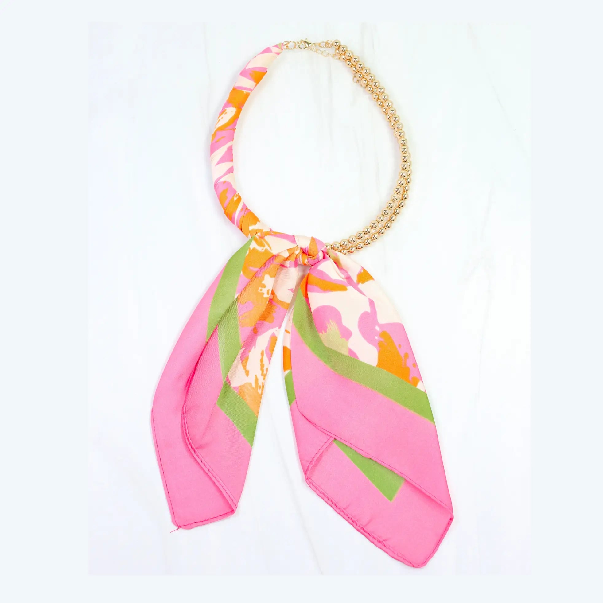 Laya Beaded Scarf Collar Necklace