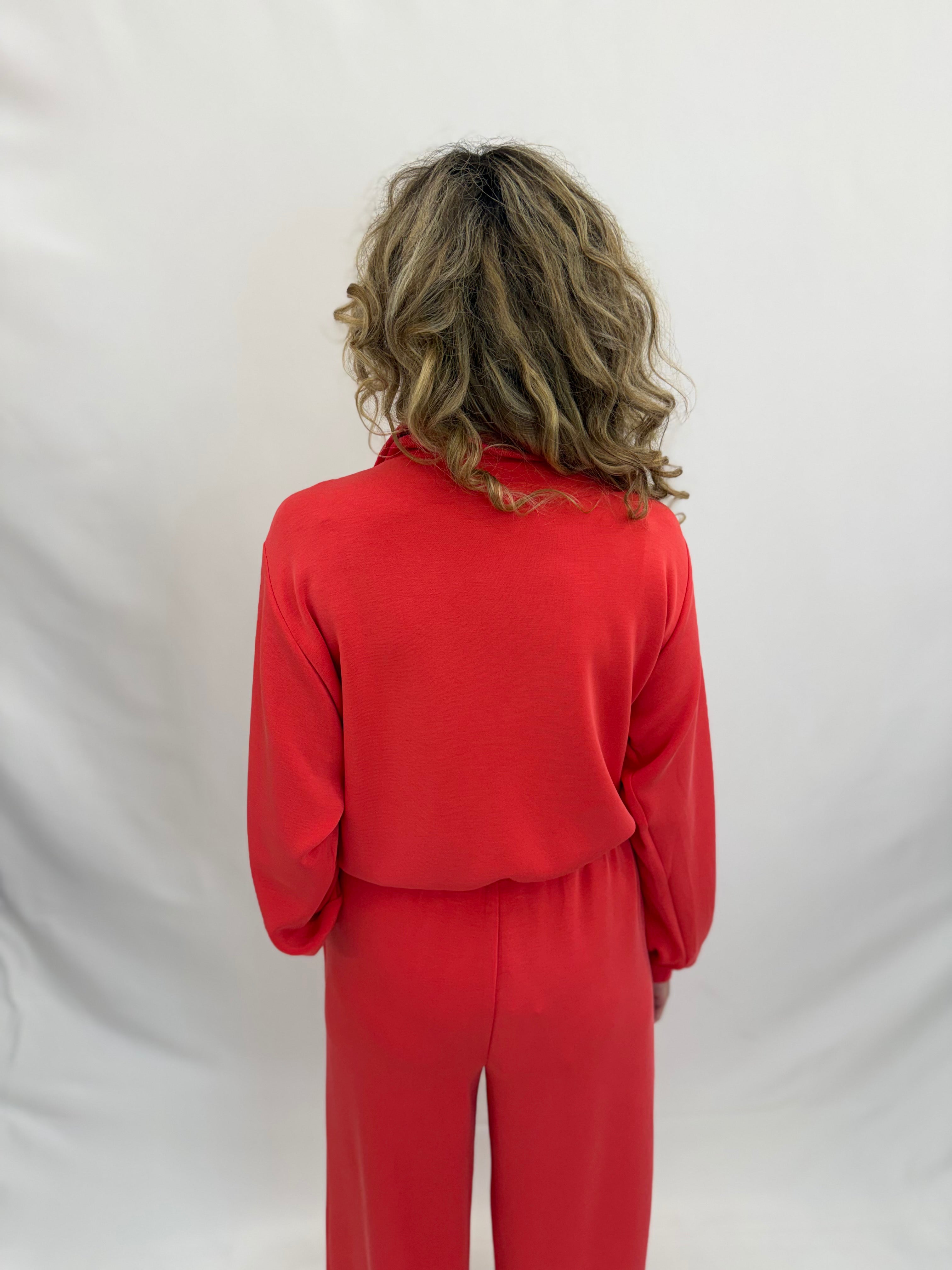 Brushed Modal Half Zip Sweatshirt
