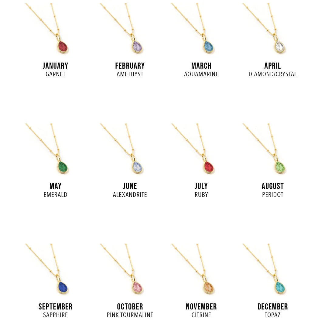 The Sis Kiss Birthstone Charms