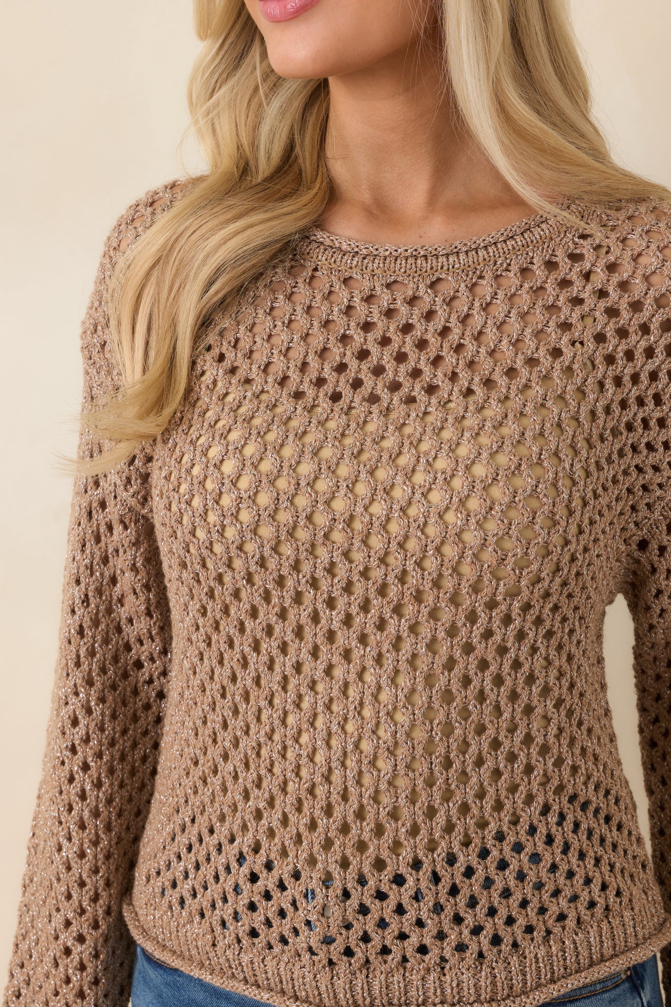 Z Supply Cala Shimmer Crochet Sweater