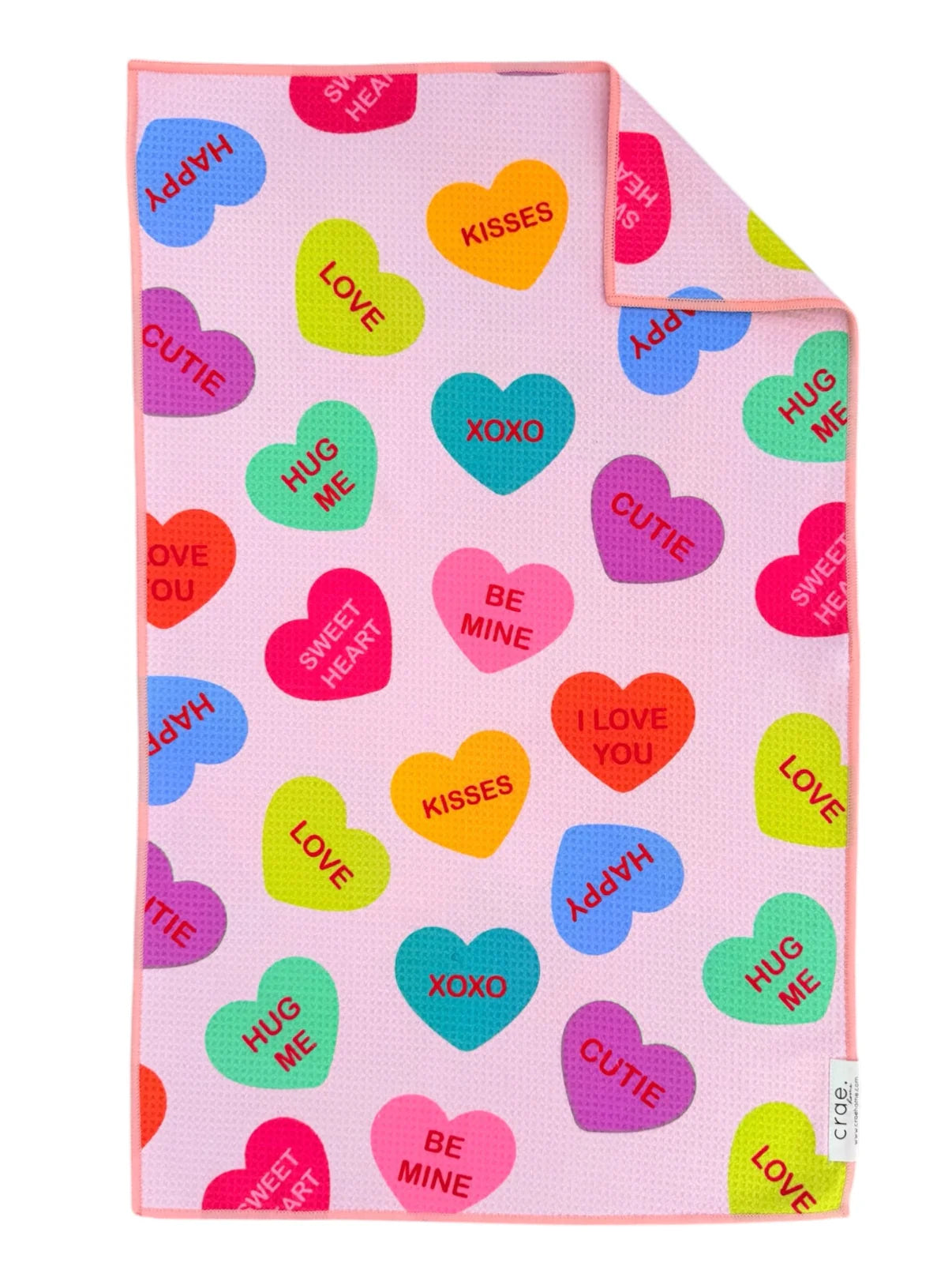 Crae Double Sided Hand Towels - Valentines
