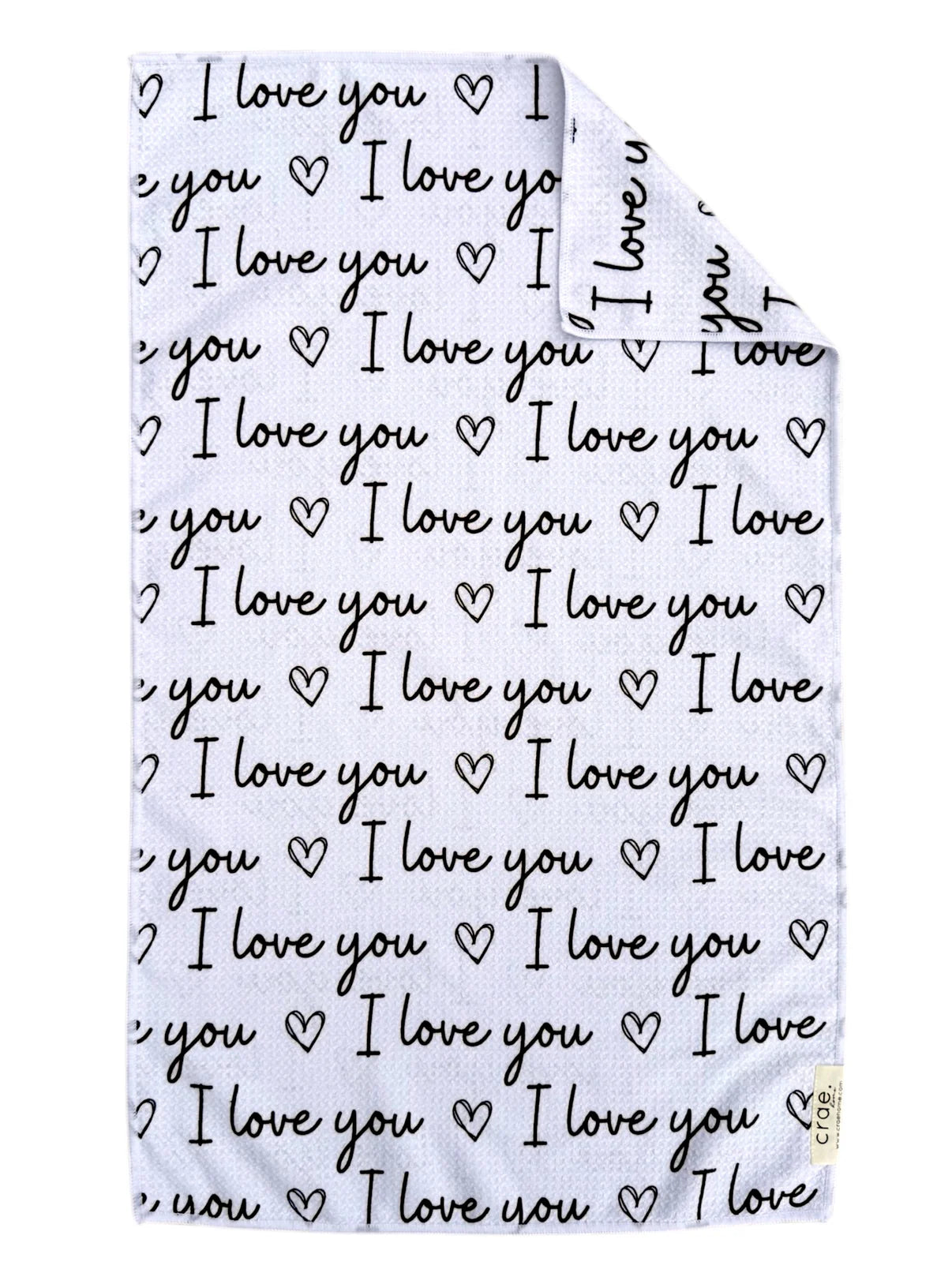 Crae Double Sided Hand Towels - Valentines