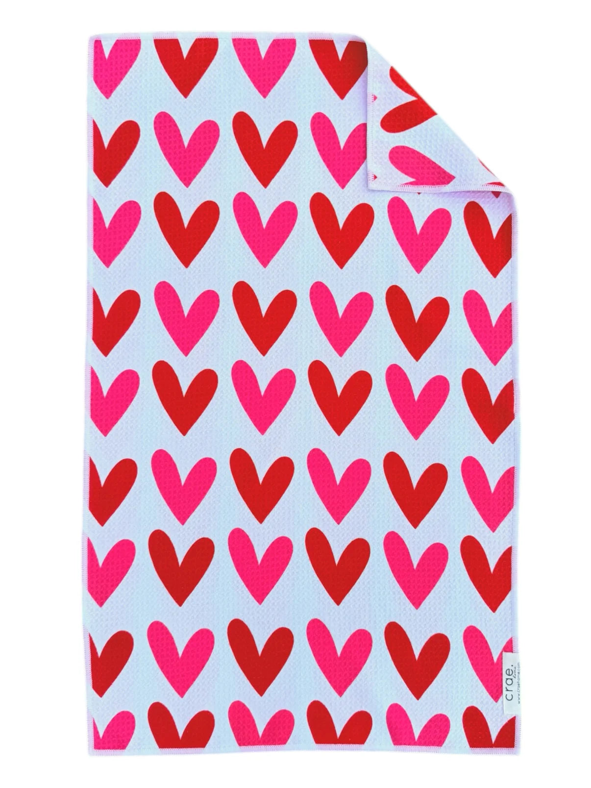 Crae Double Sided Hand Towels - Valentines