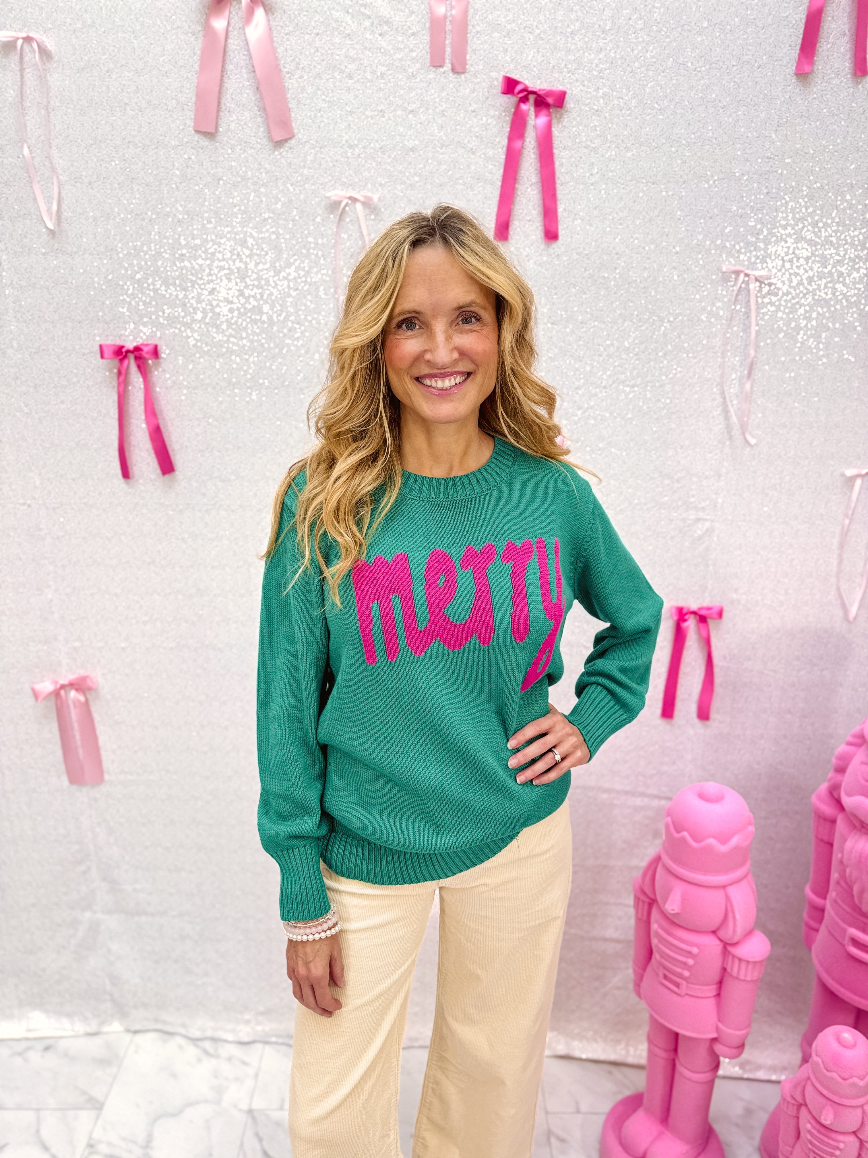 Green Merry Sweater