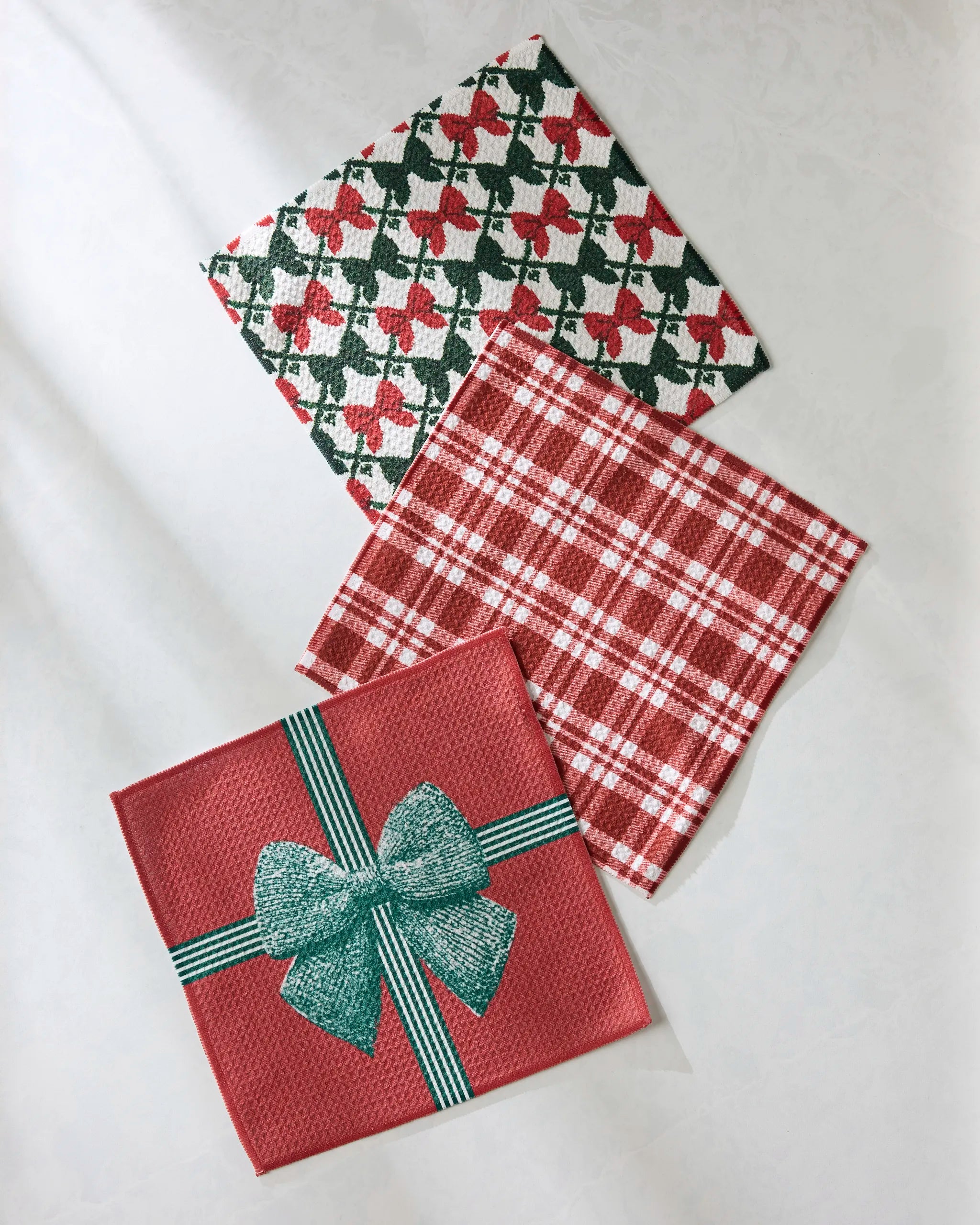 Geometry Christmas Dishcloth