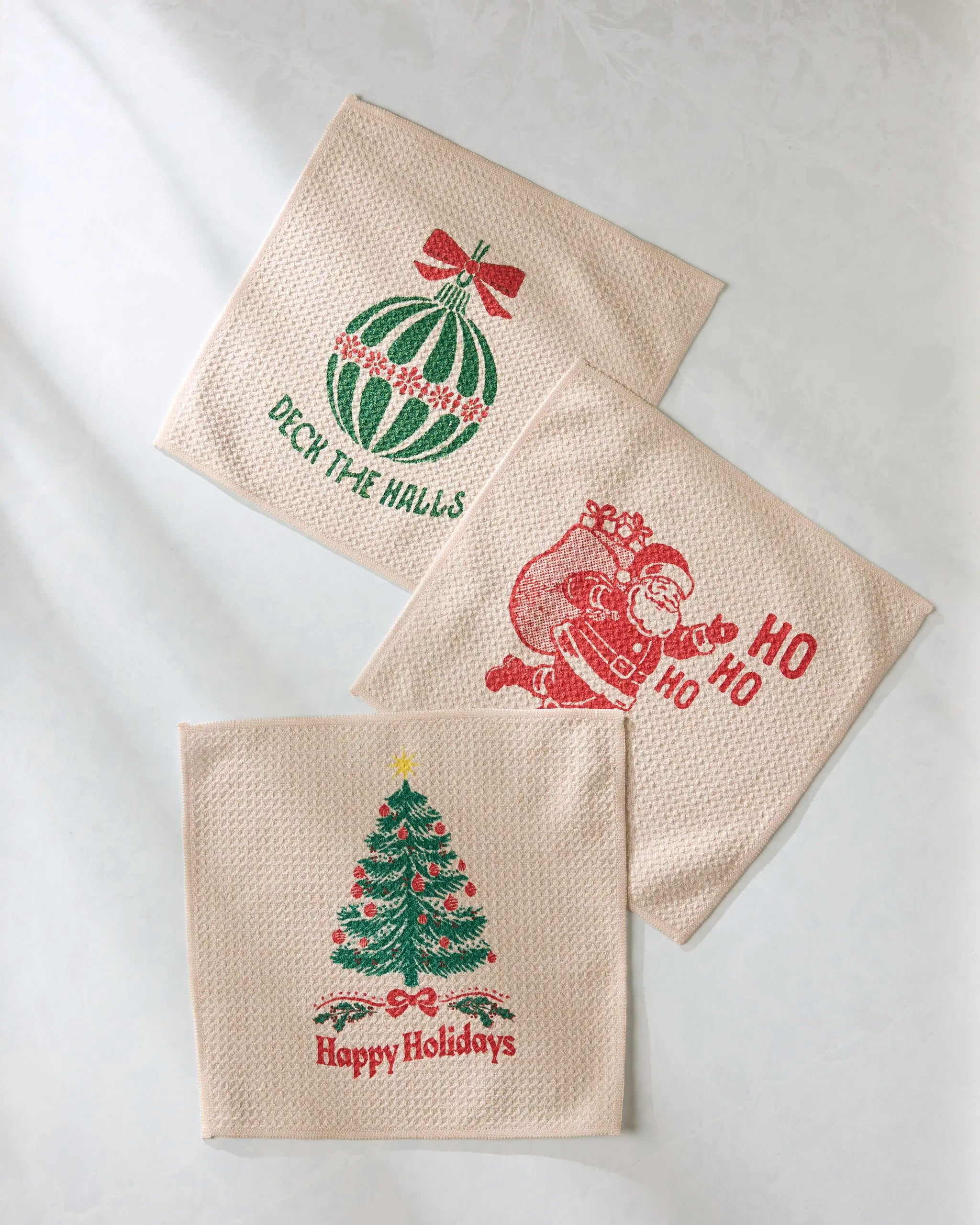 Geometry Christmas Dishcloth