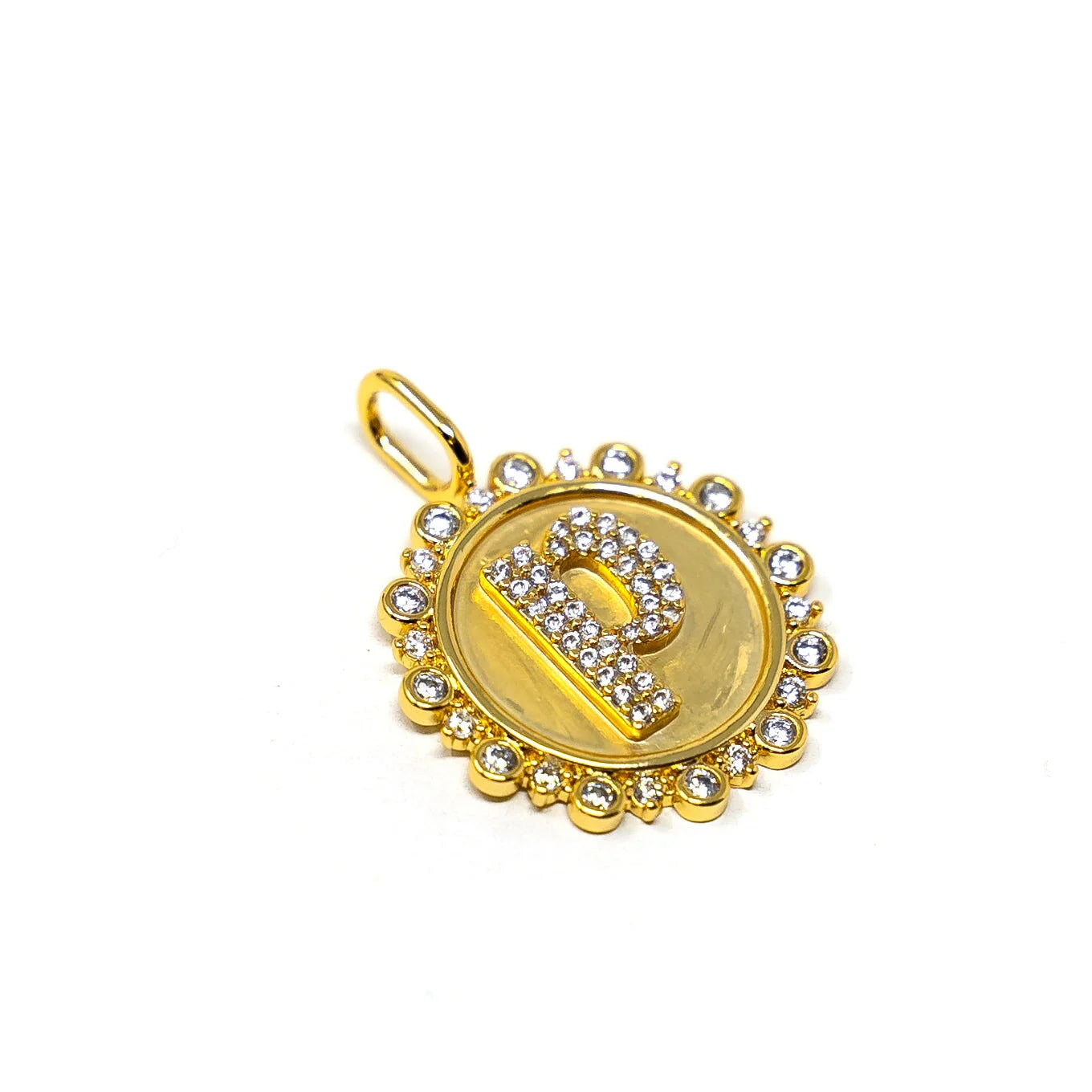 The Sis Kiss Vintage Coin Initial Charm