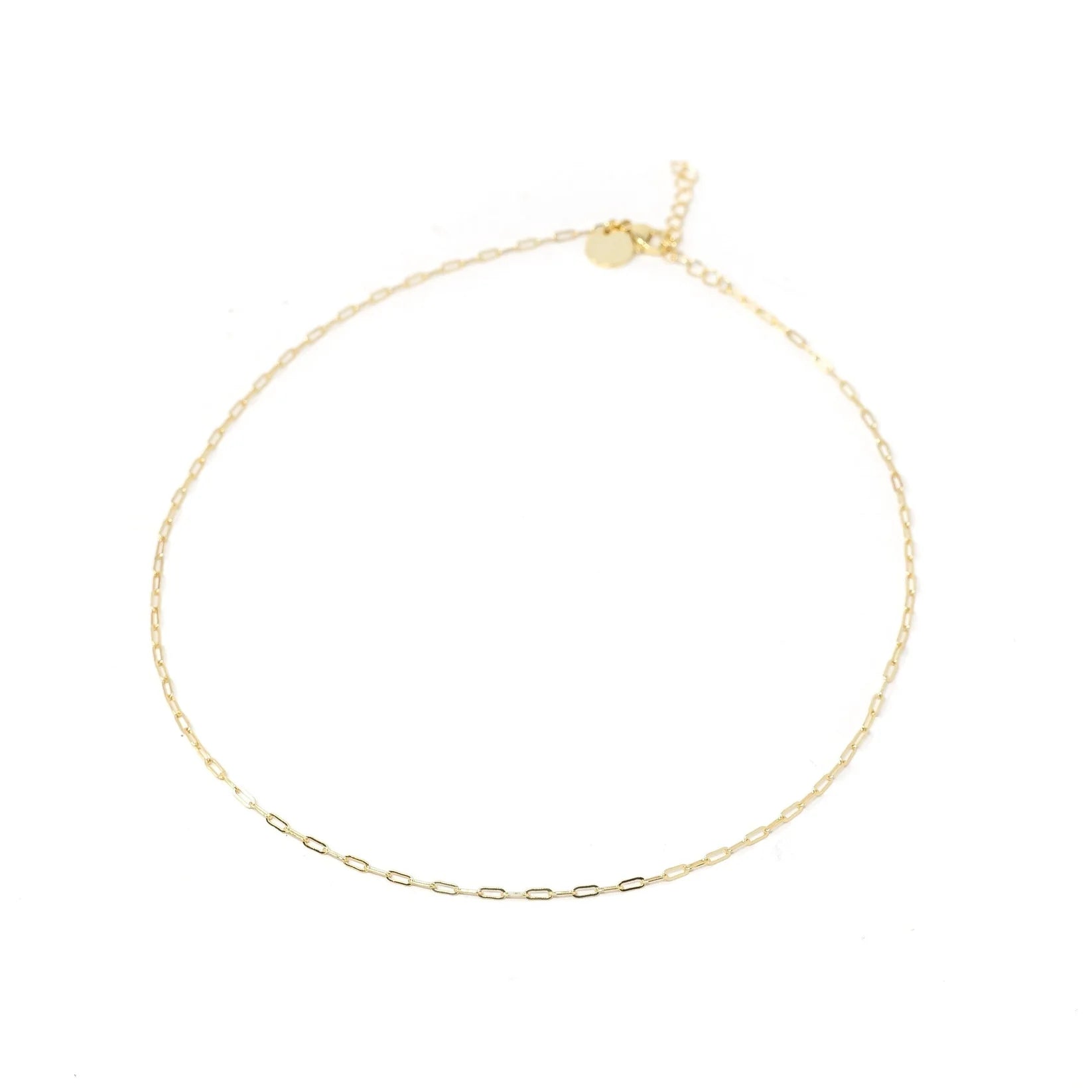 The Sis Kiss Mini Paperclip Chain Necklace