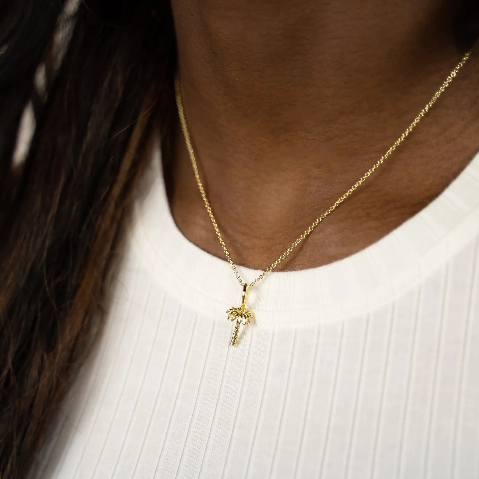 TSK Skinny Cable Chain Necklace