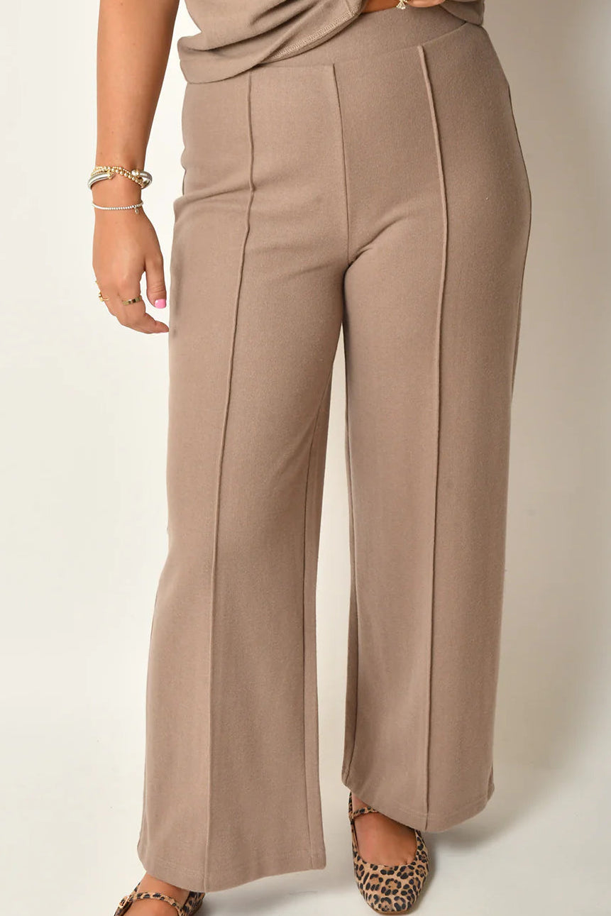 Dex Wide Leg Seam Detail Pant