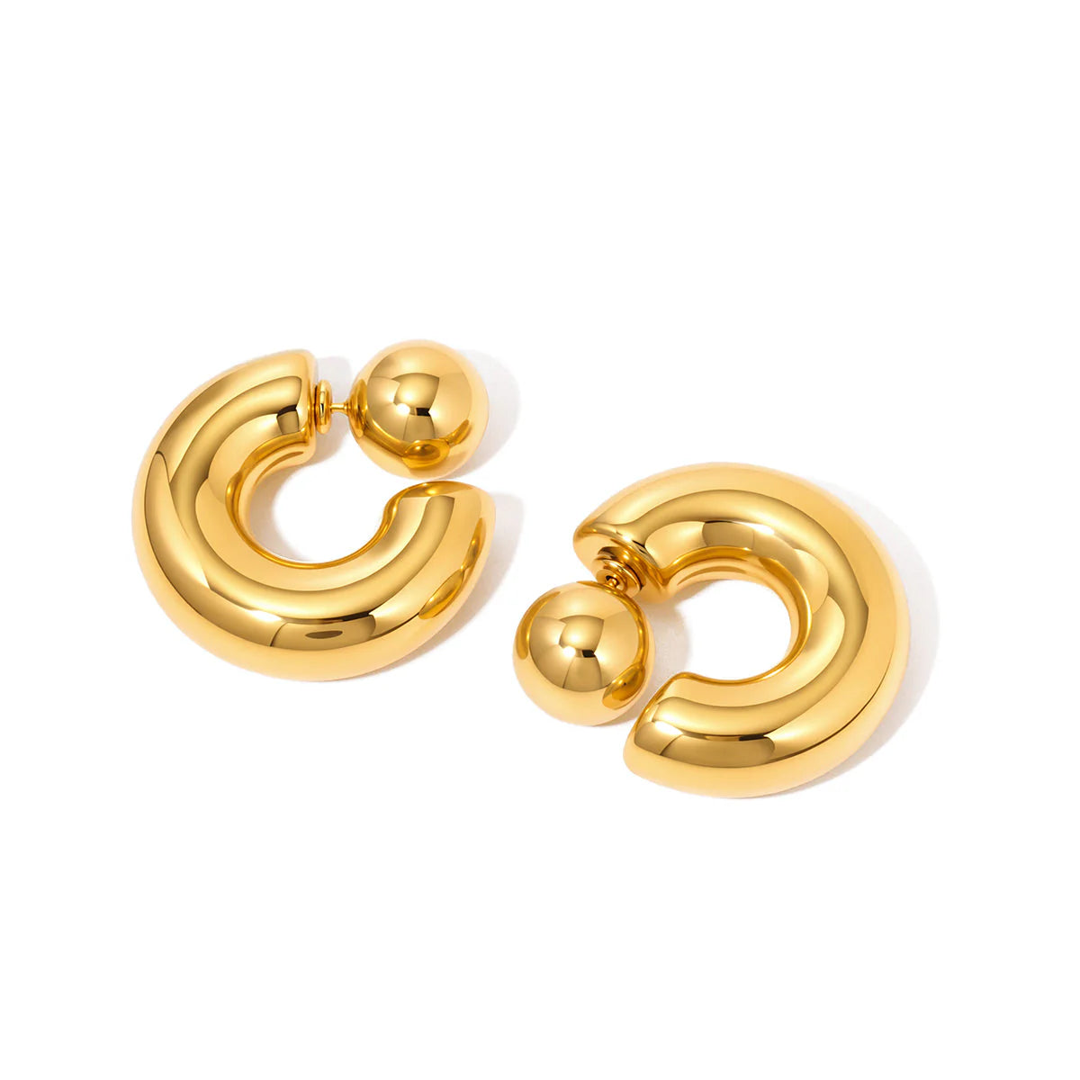 Caroline Reversible Hoop Earrings