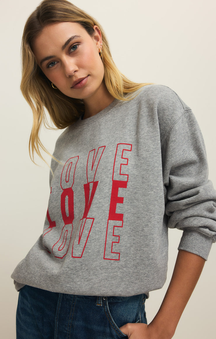 Z Supply Amor Boyfriend Sweatshirt