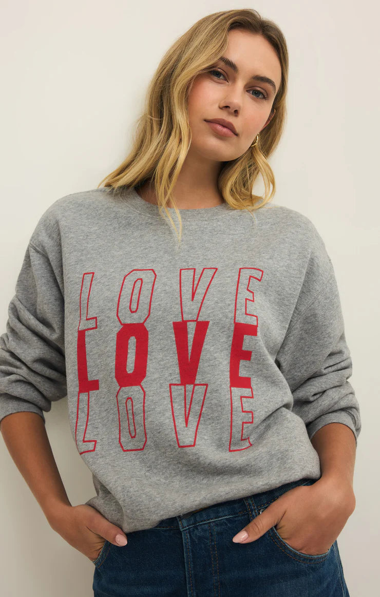 Z Supply Amor Boyfriend Sweatshirt
